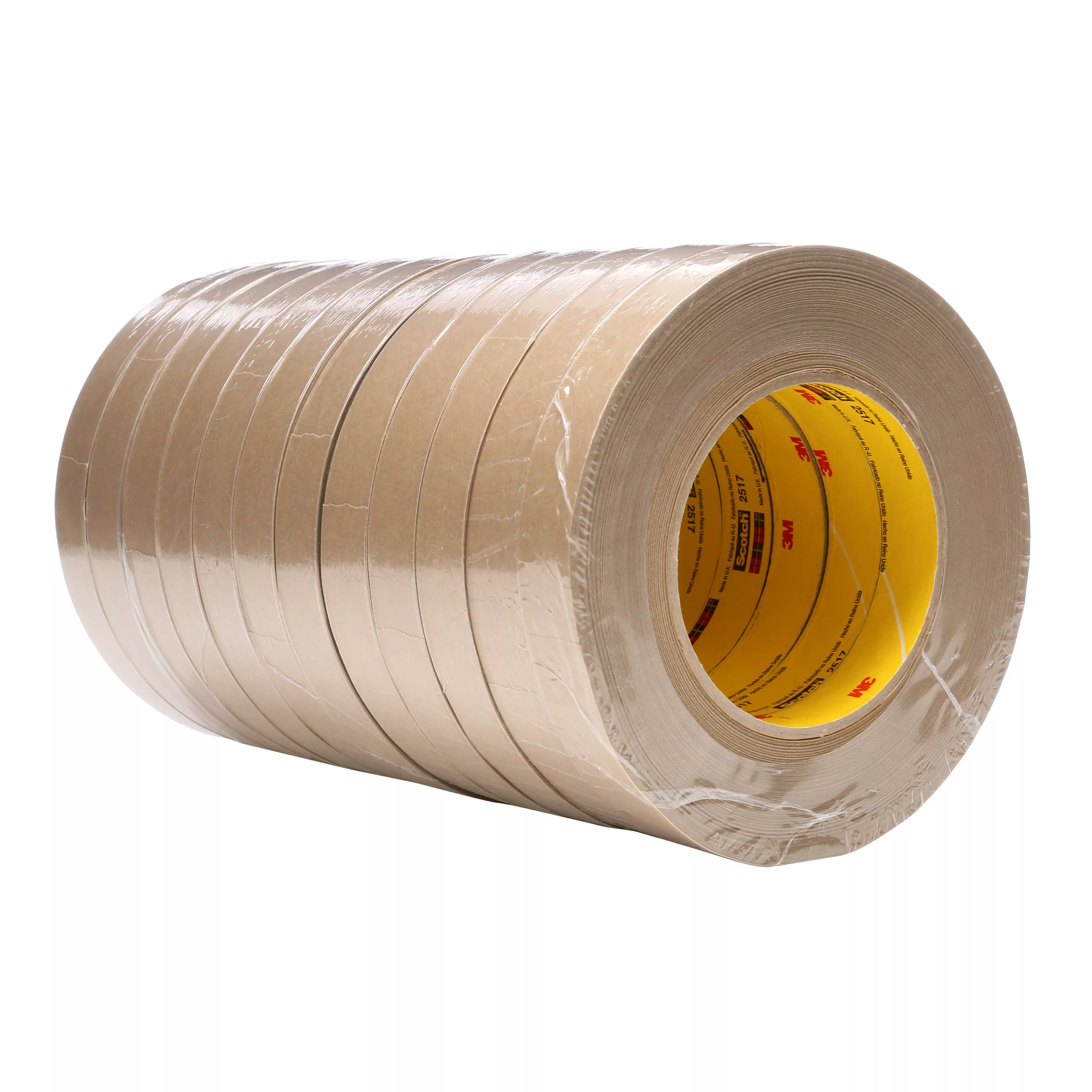 3M™ Flatback Tape 2517, Medium Brown, 18 mm x 55 m, 6.5 mil, 48
Rolls/Case