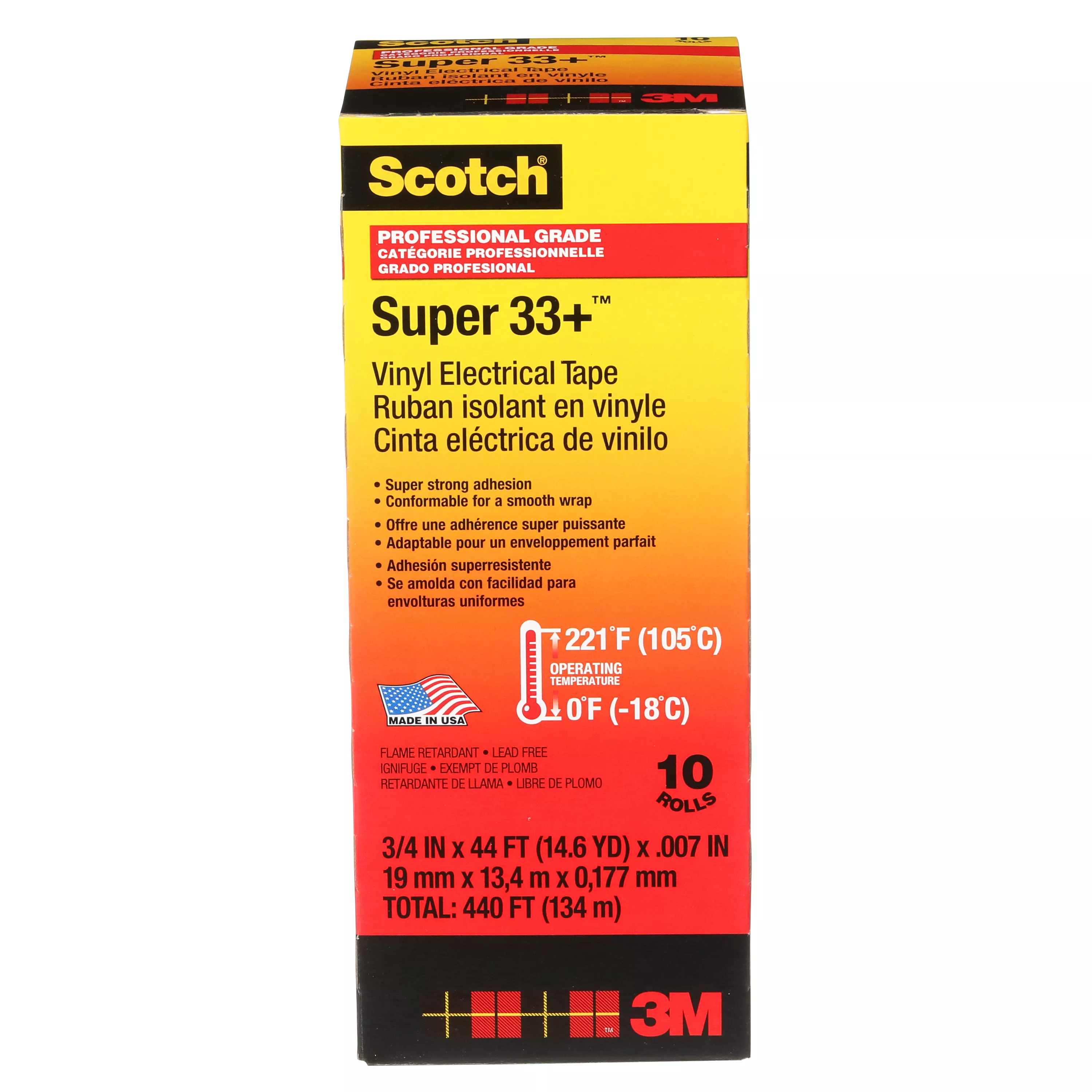 SKU 7010350130 | Scotch® Super 33+ Vinyl Electrical Tape