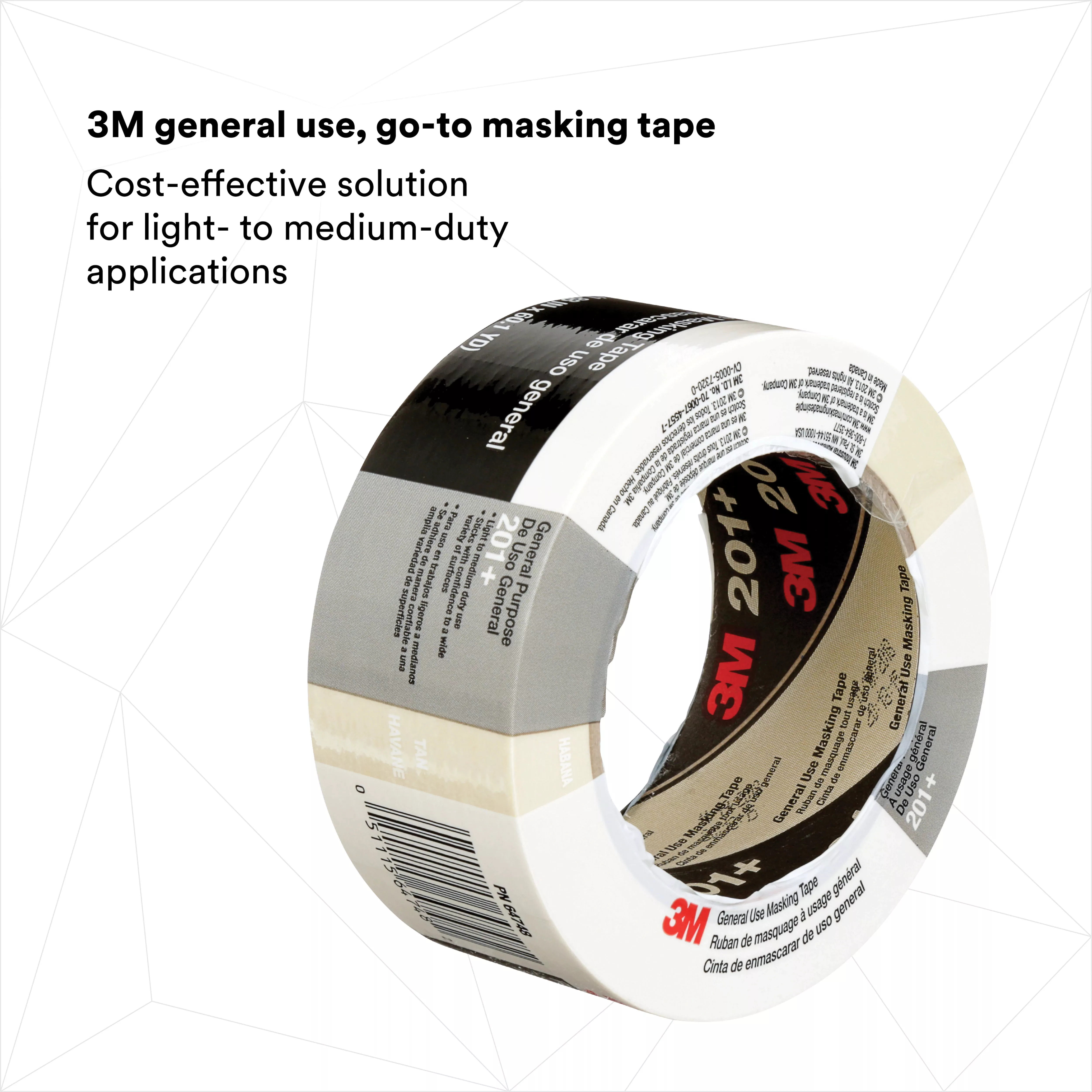 SKU 7000148418 | 3M™ General Use Masking Tape 201+