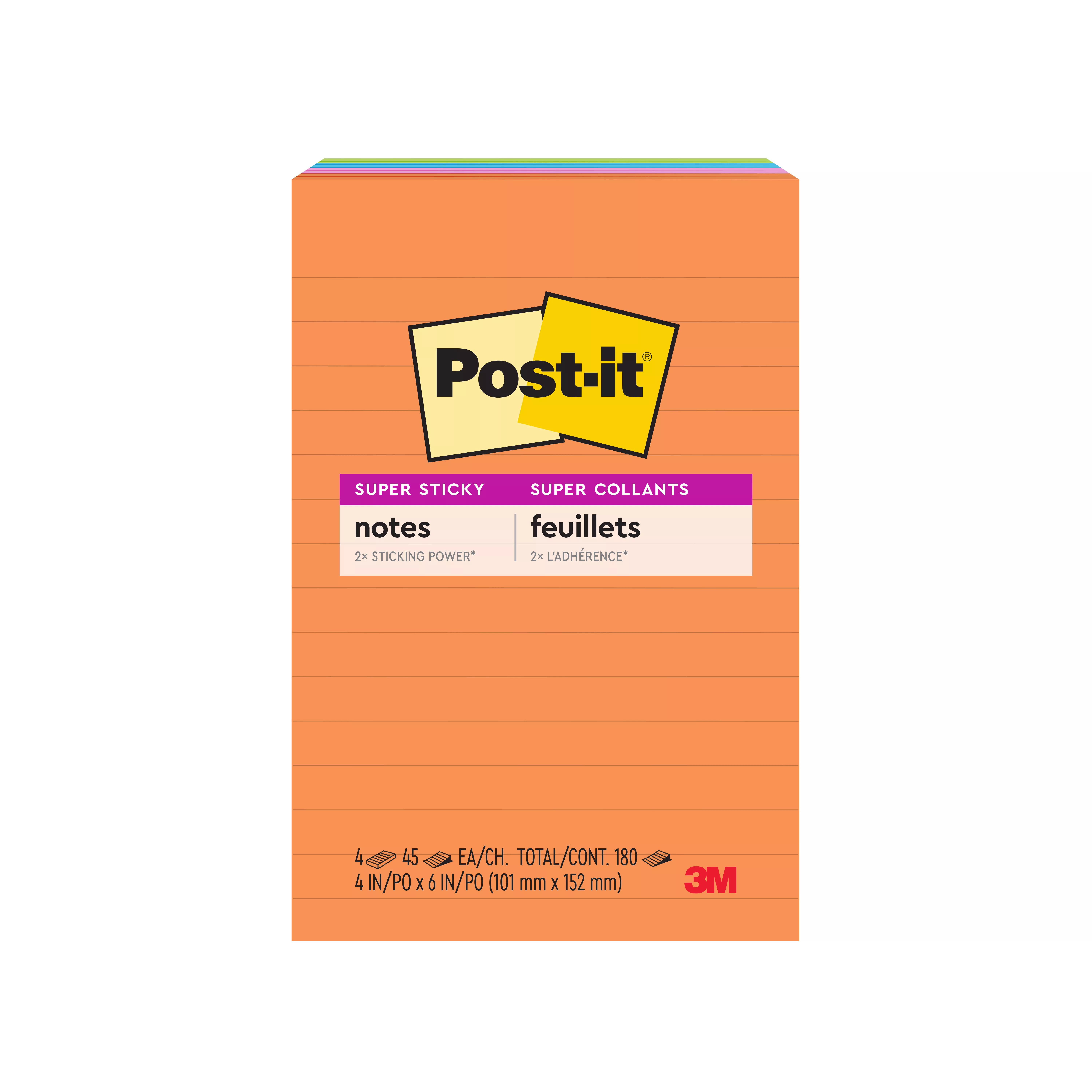 SKU 7100045378 | Post-it® Super Sticky Notes 4621-SSAU