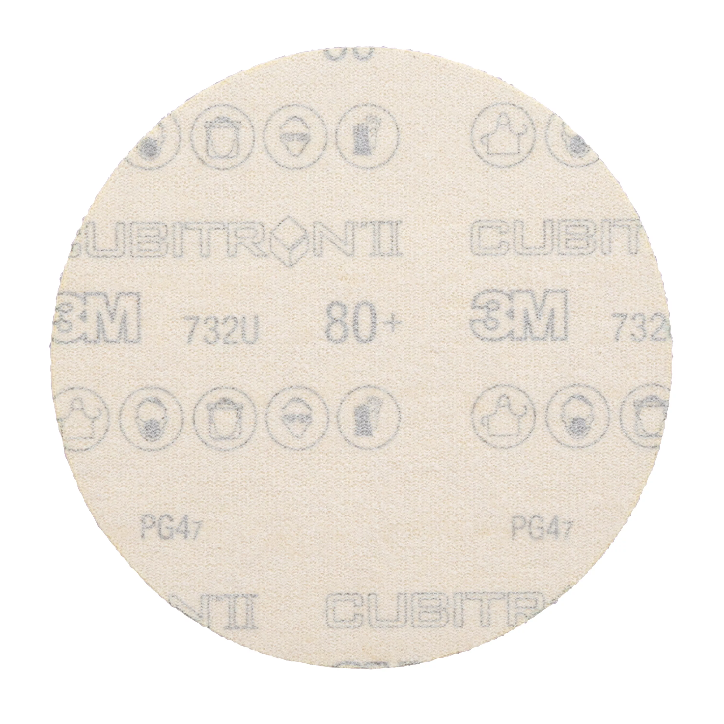 SKU 7100044587 | 3M™ Cubitron™ II Hookit™ Paper Disc 732U