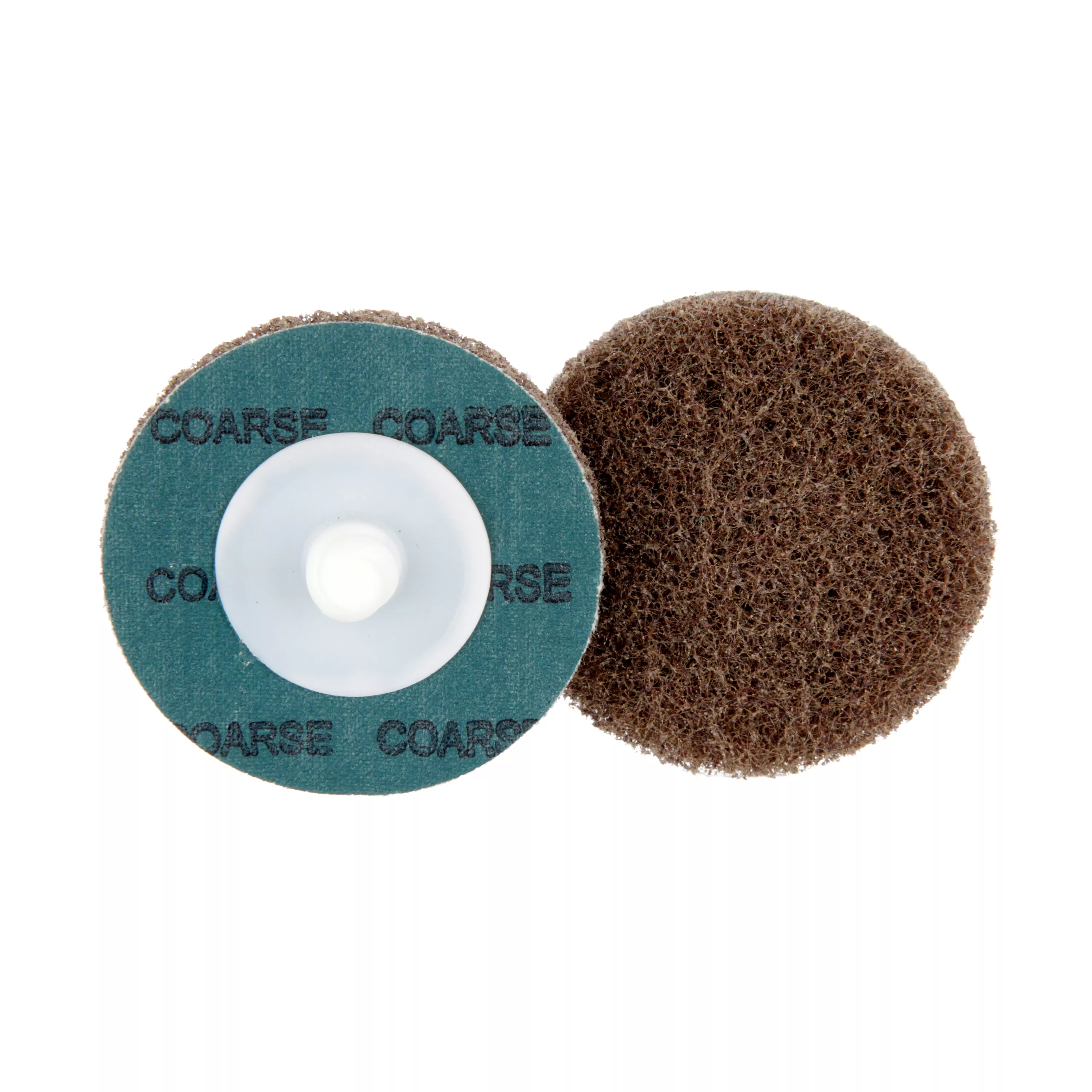 Standard Abrasives™ Quick Change Buff and Blend GP Disc, 810311, A/O Coarse, TR, Maroon, 2 in, Die Q200P, 50/Carton, 500 ea/Case