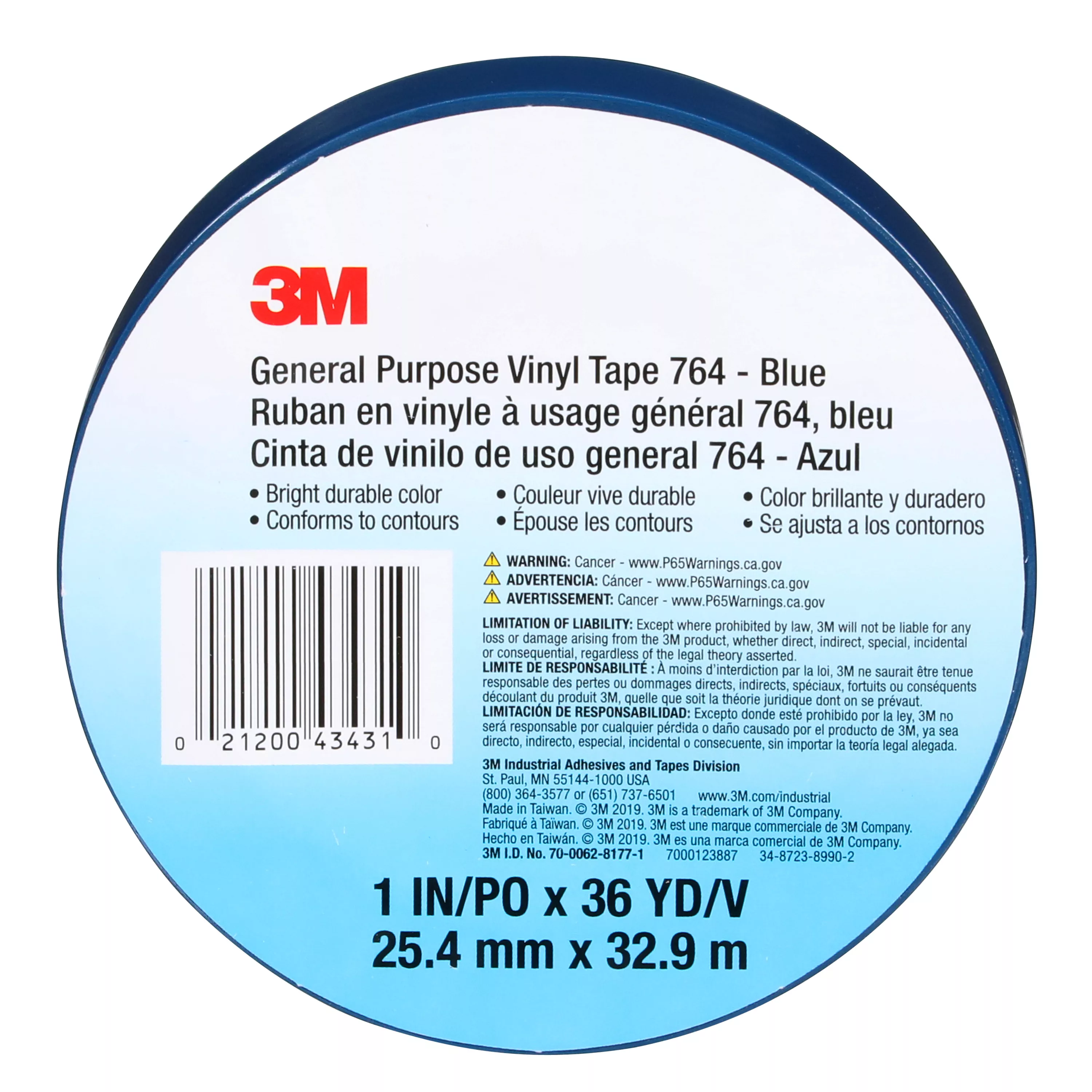 UPC 00021200434310 | 3M™ General Purpose Vinyl Tape 764