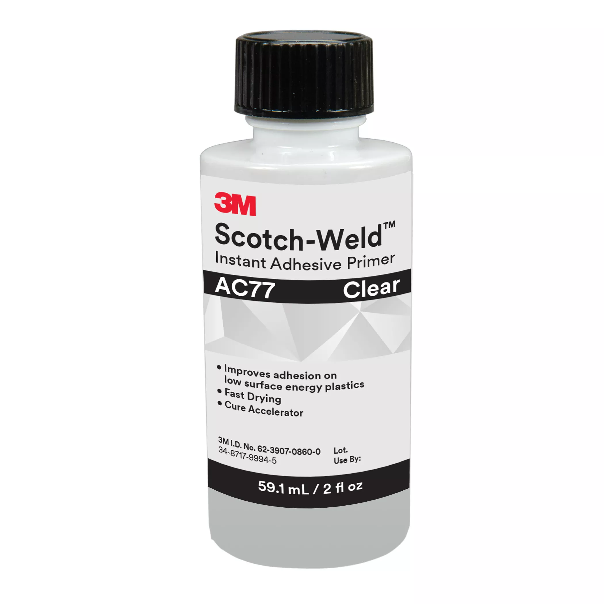 3M™ Scotch-Weld™ Instant Adhesive Primer AC77, Clear, 2 fl oz, 10 Bottles/Case