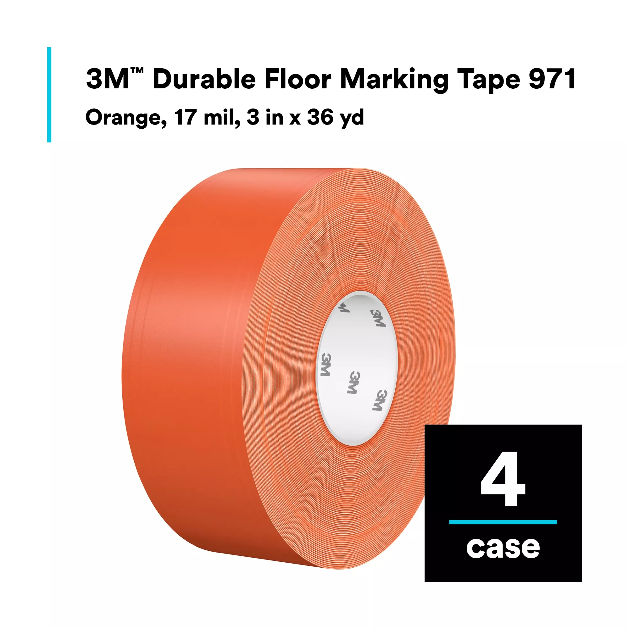 SKU 7100260043 | 3M™ Durable Floor Marking Tape 971
