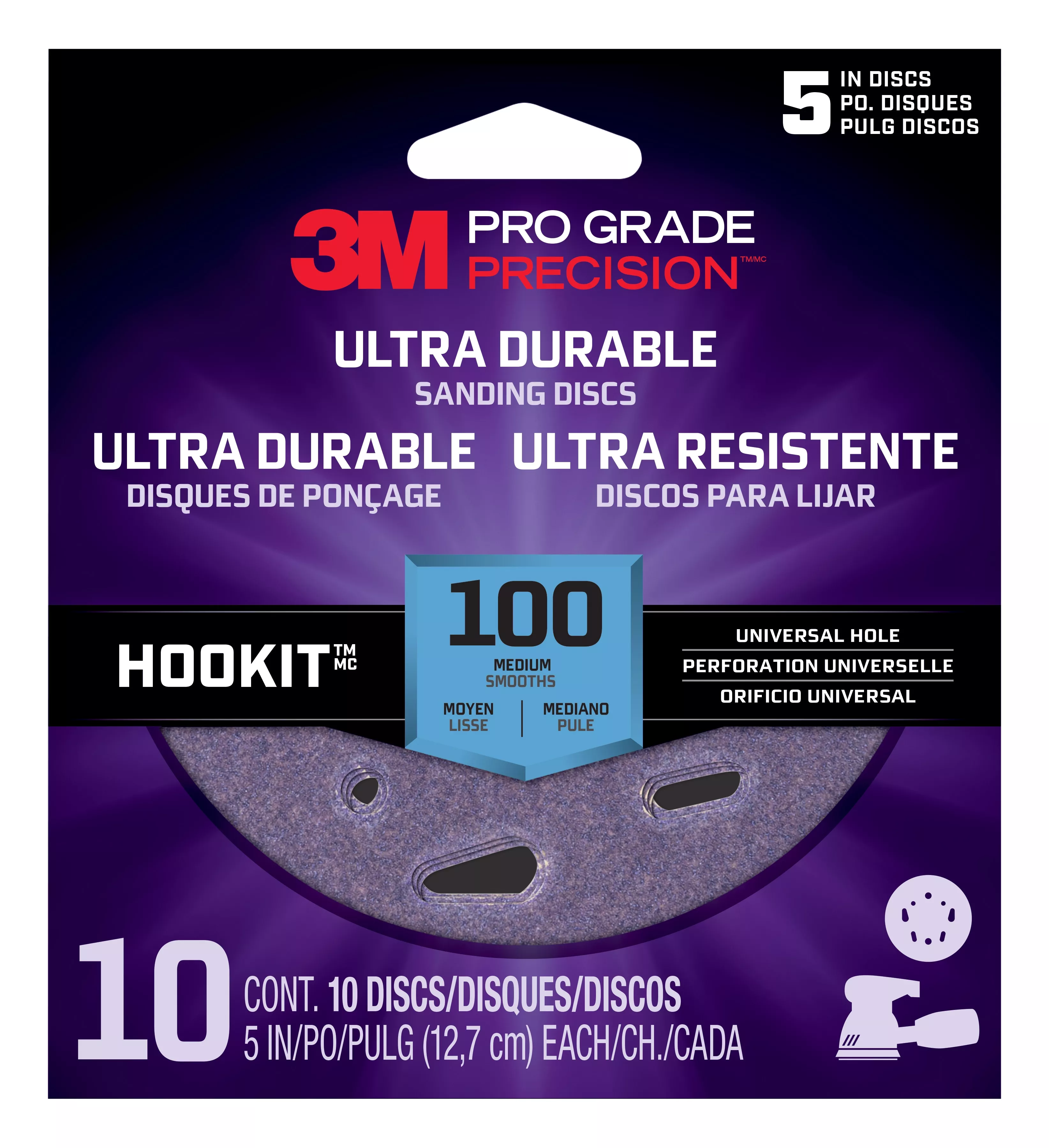 SKU 7100202881 | 3M™ Pro Grade Precision™ Ultra Durable Universal Hole Sanding Disc