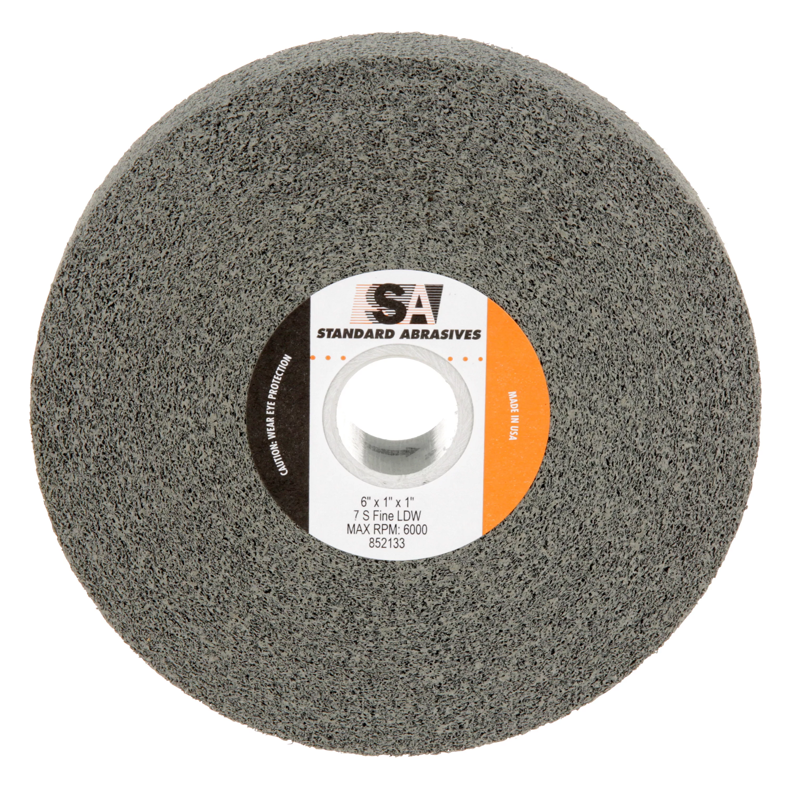 Standard Abrasives™ LDW Wheel 852133, 6 in x 1 in x 1 in 7S FIN, 3 ea/Case