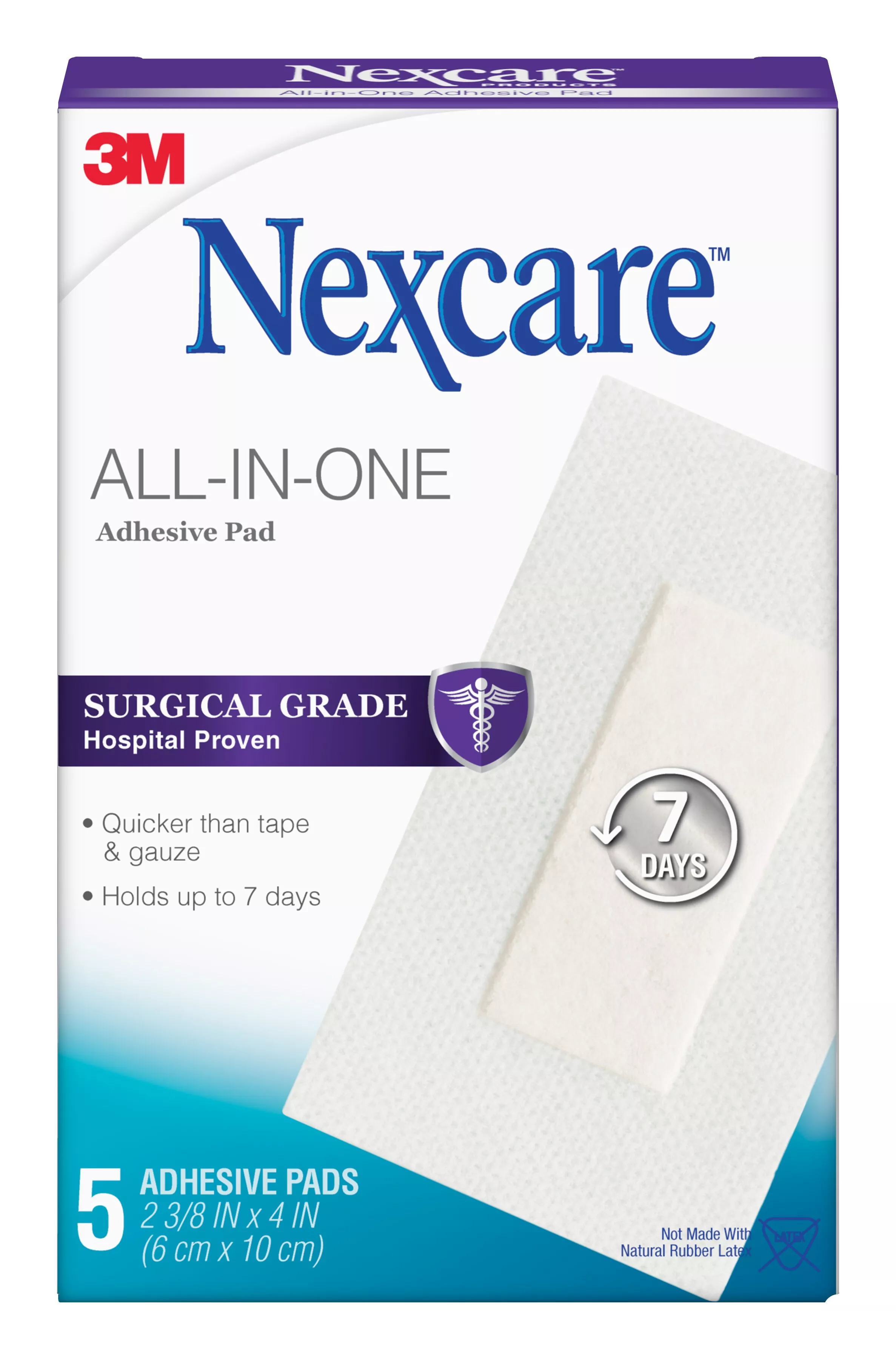 SKU 7100223125 | Nexcare™ All-in-One Adhesive Pad H3564