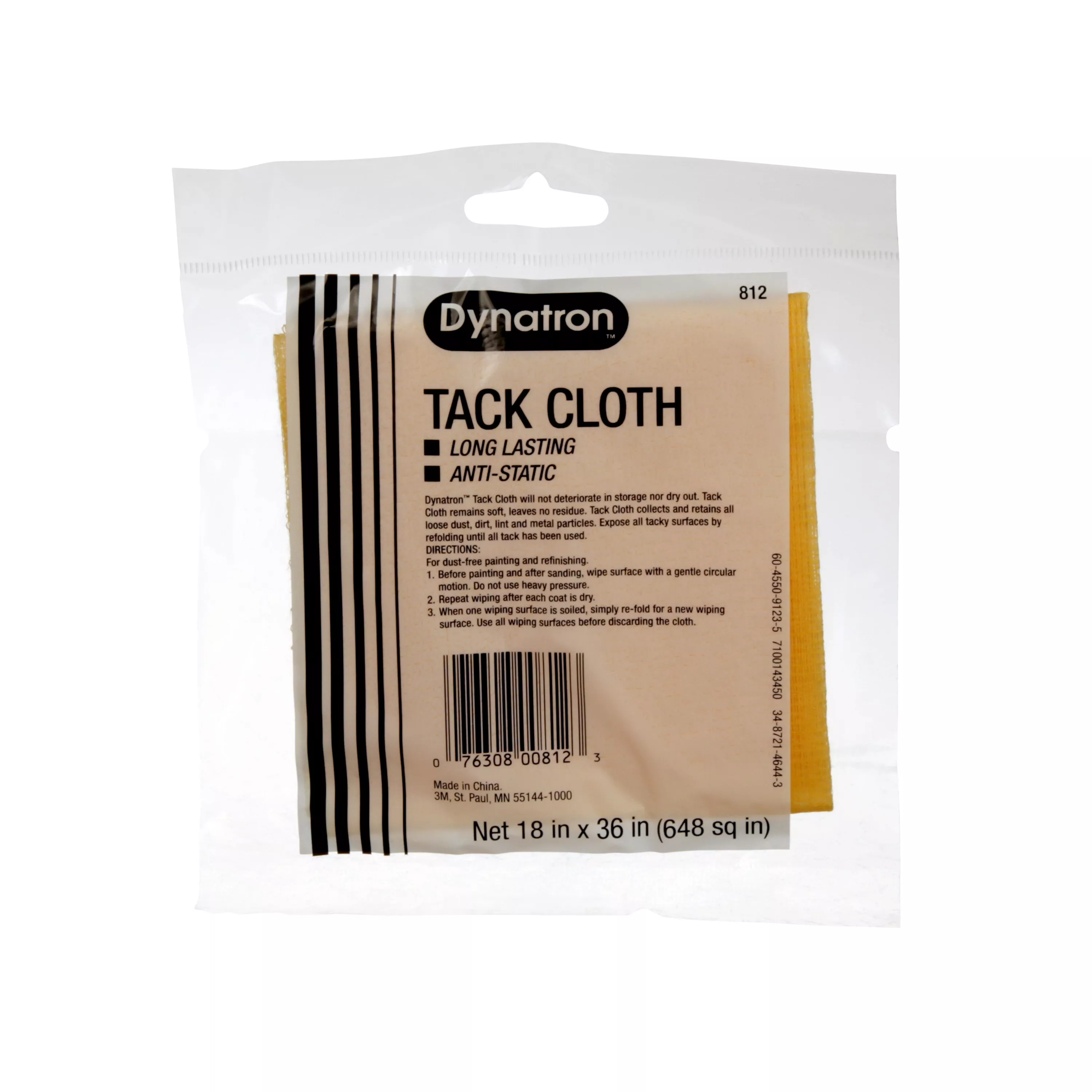 Dynatron™ Boxed Tack Cloth, 00812, 12 tack cloths per carton, 12 cartons per case