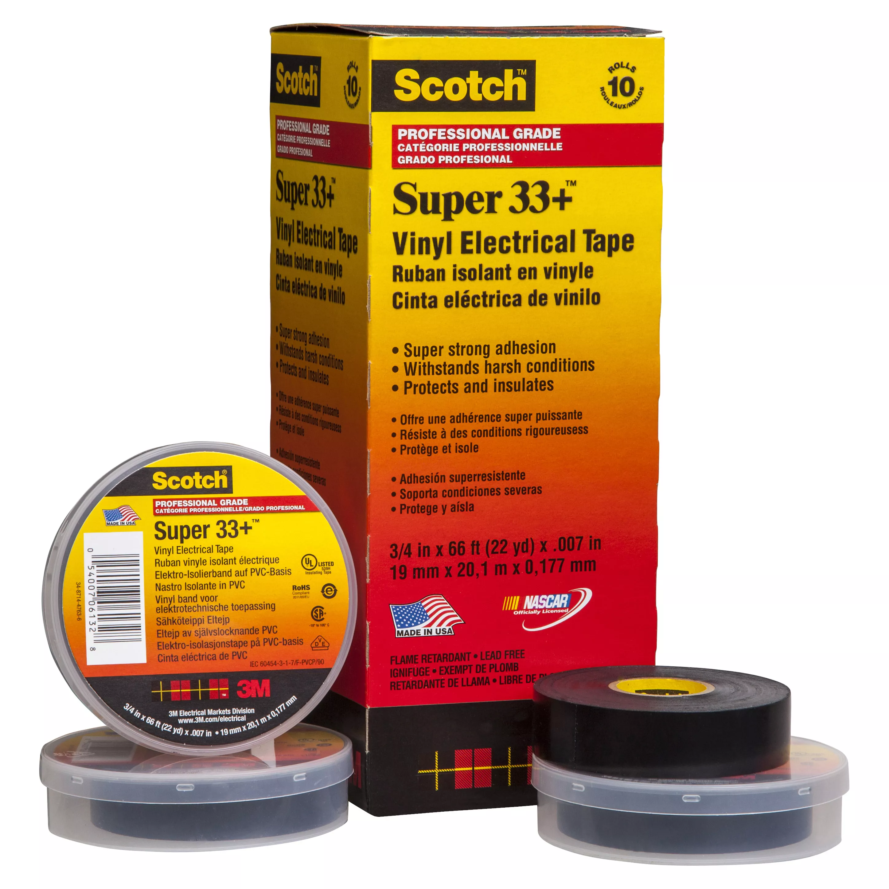 SKU 7010350130 | Scotch® Super 33+ Vinyl Electrical Tape