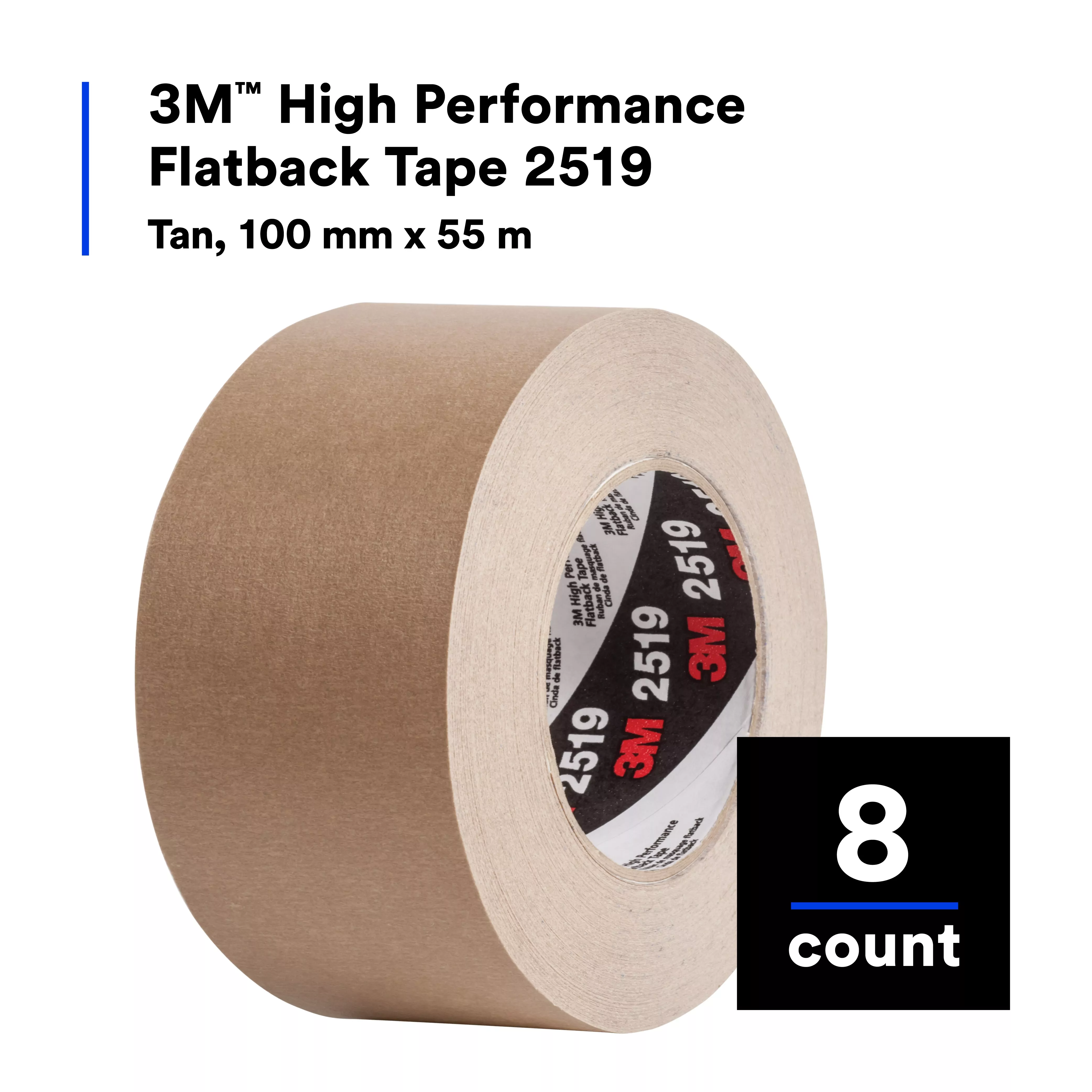 UPC  | 3M™ High Performance Flatback Tape 2519