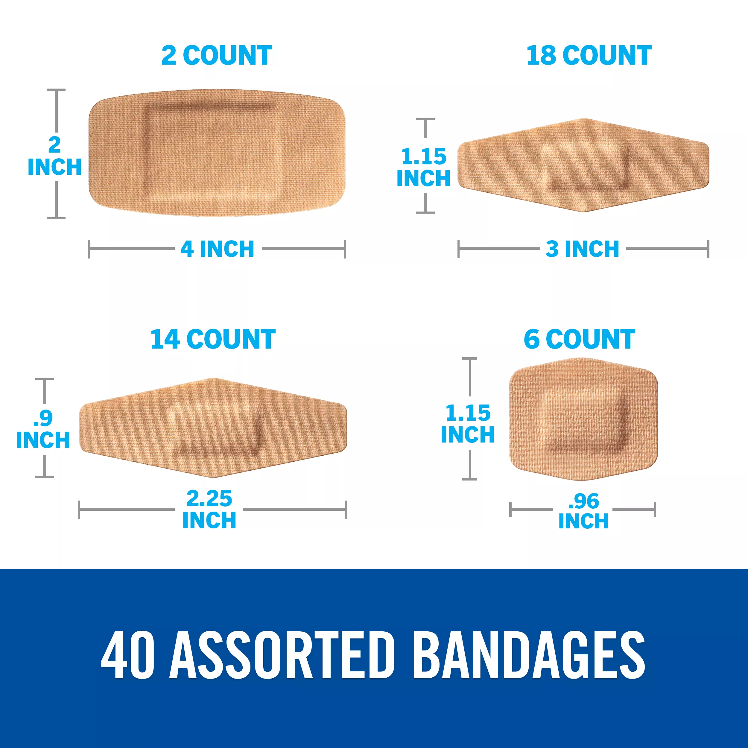 UPC 00051131223042 | Nexcare™ DUO Bandages DSA-40