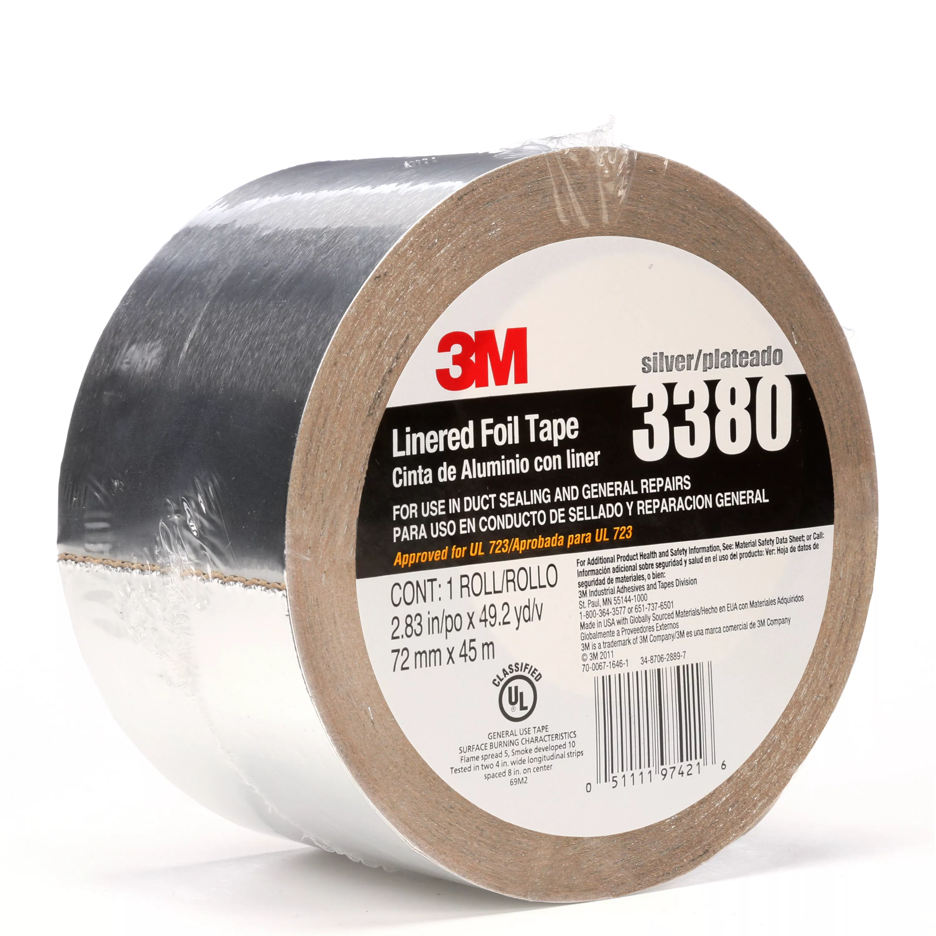 Product Number 3380 | 3M™ Aluminum Foil Tape 3380