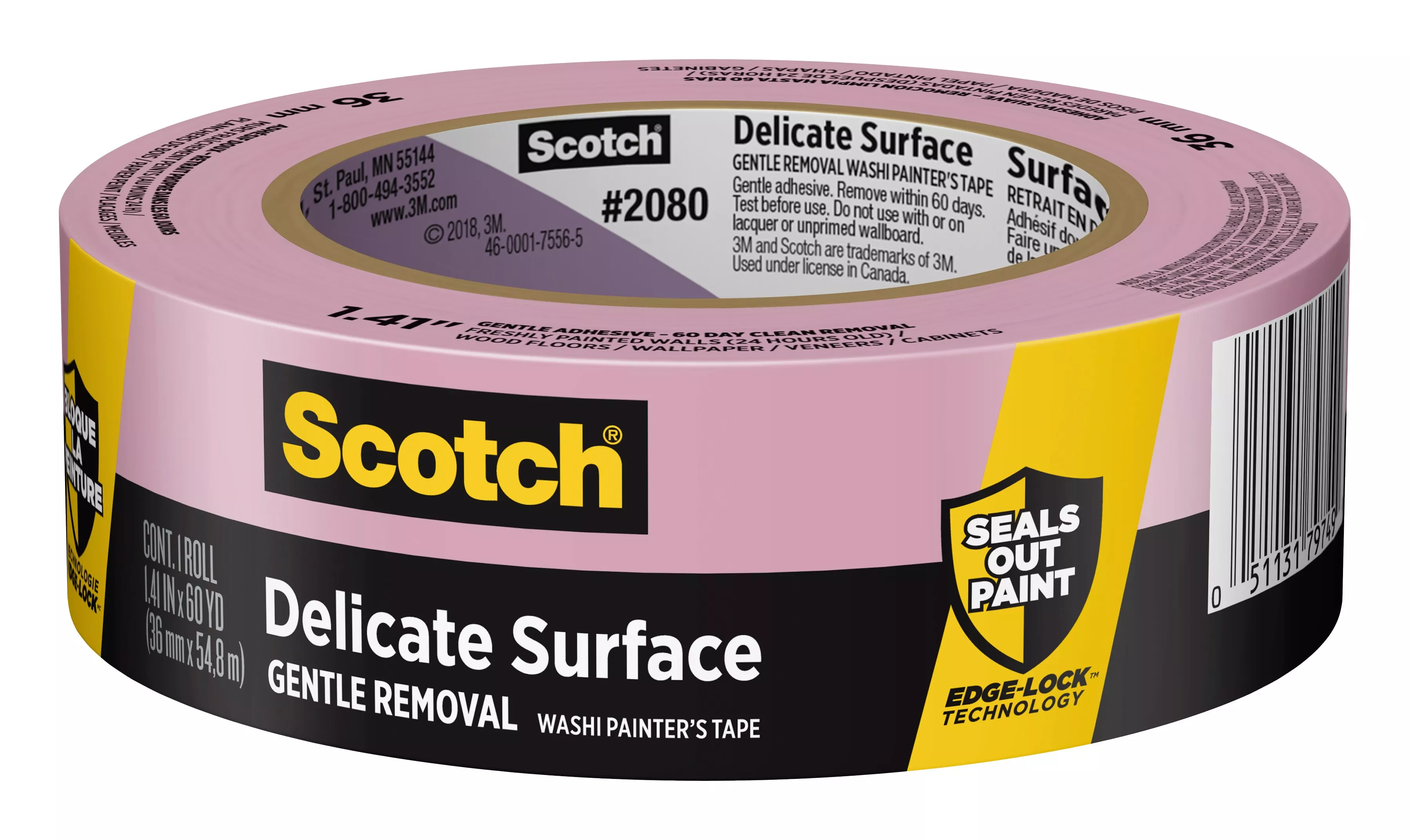 SKU 7100185010 | Scotch® Delicate Surface Painter's Tape 2080-36EC