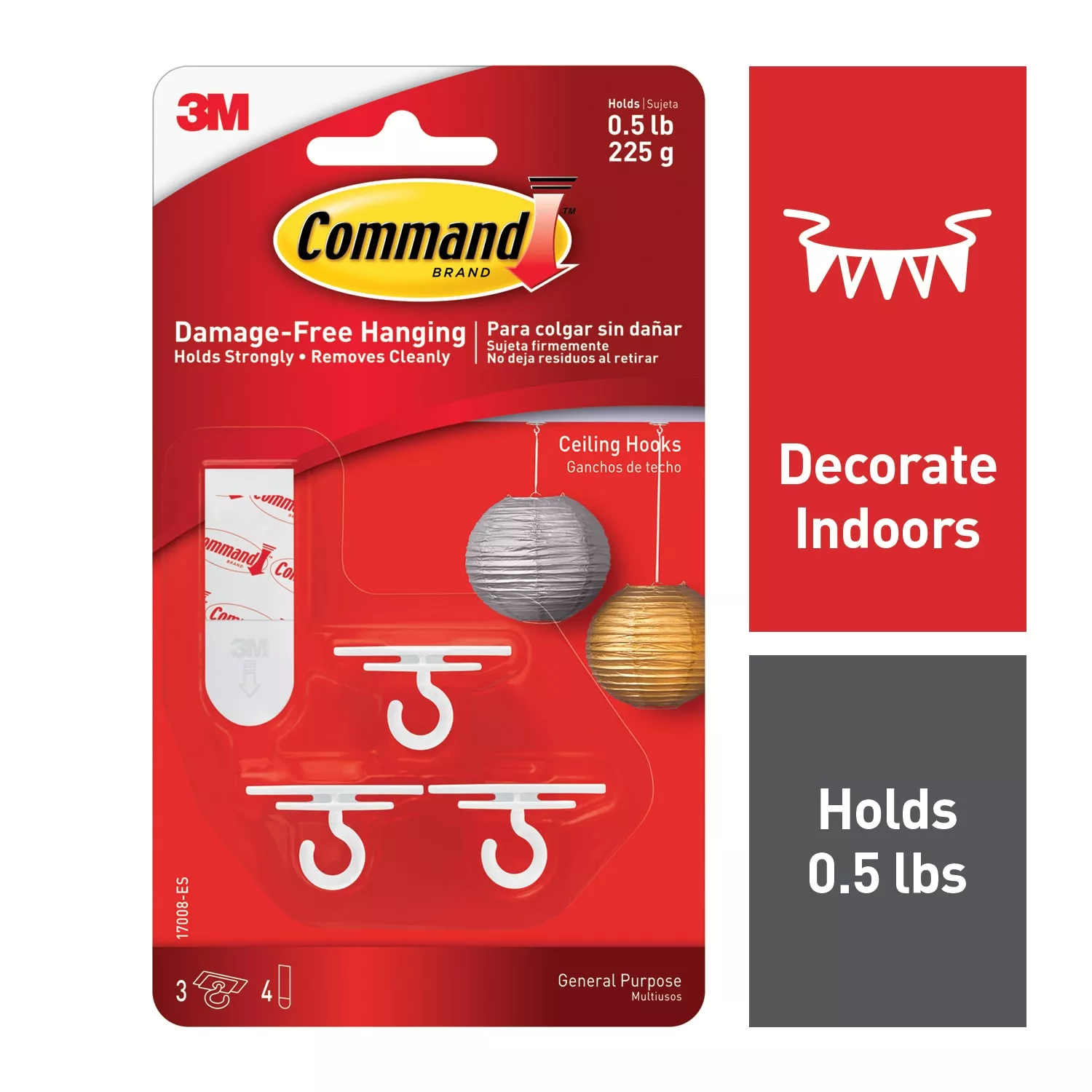 Command™ Ceiling Hooks 17008-ES