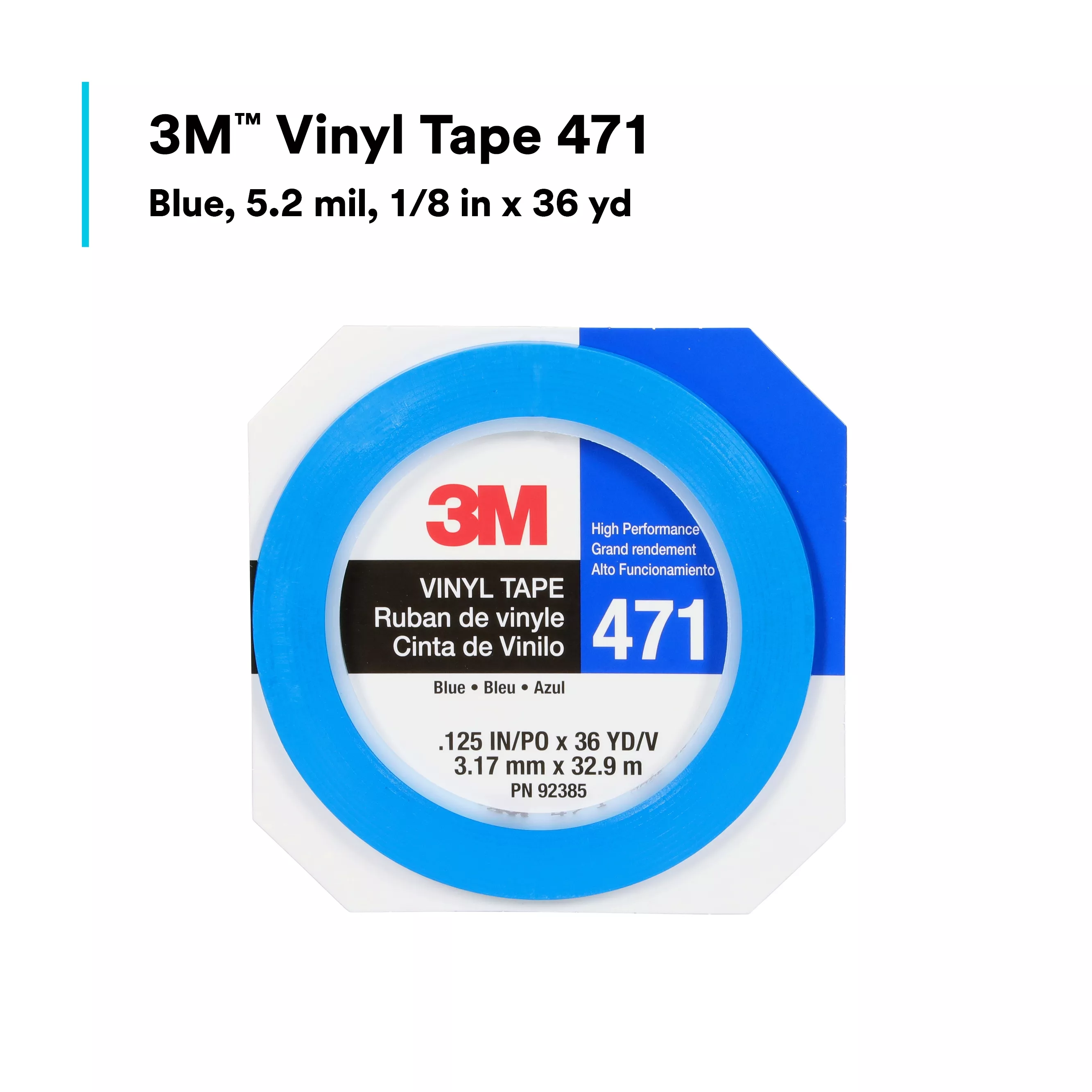 SKU 7100044649 | 3M™ Vinyl Tape 471