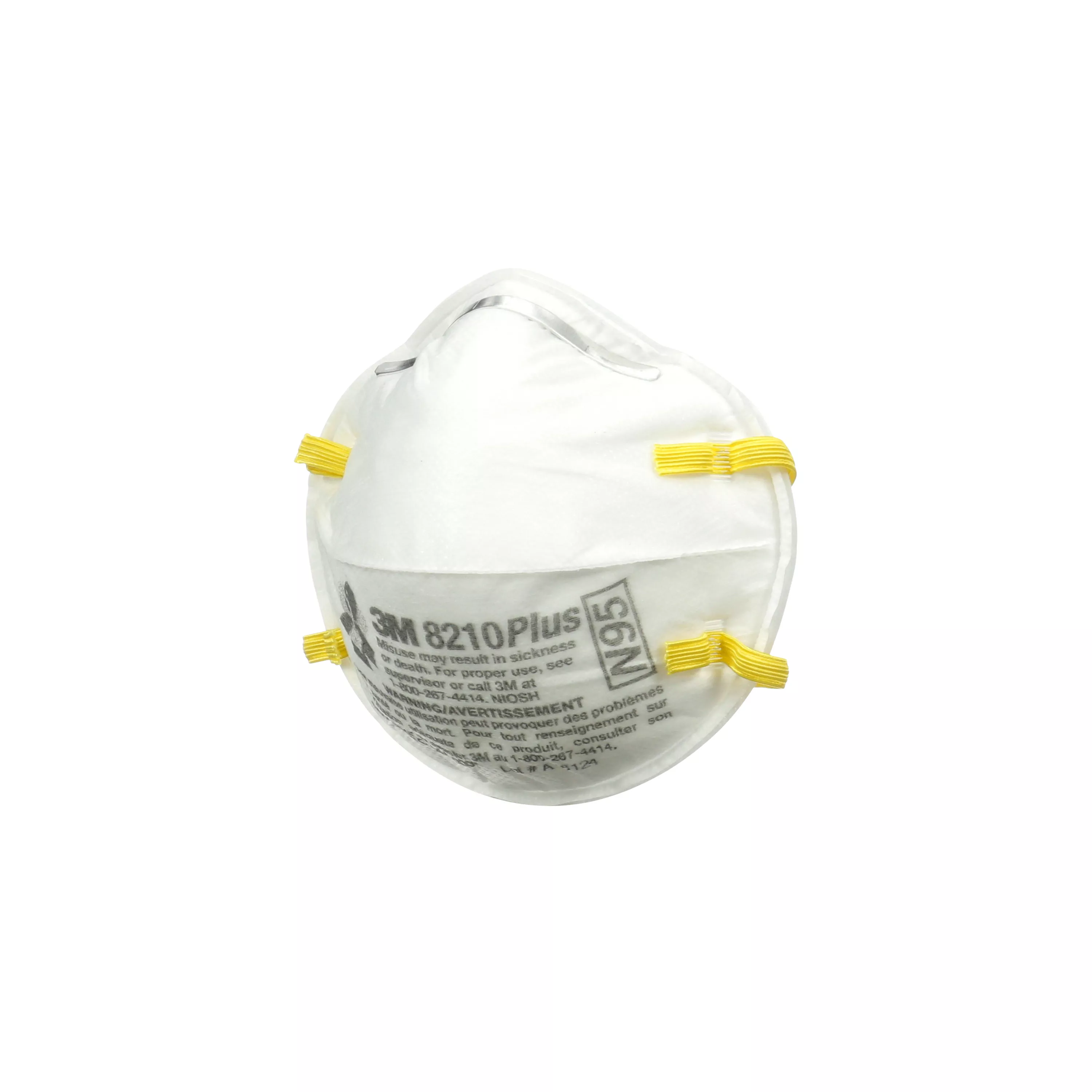 SKU 7100200437 | 3M™ 8210 Plus Performance Sanding and Fiberglass Respirator 8210PH6-DC