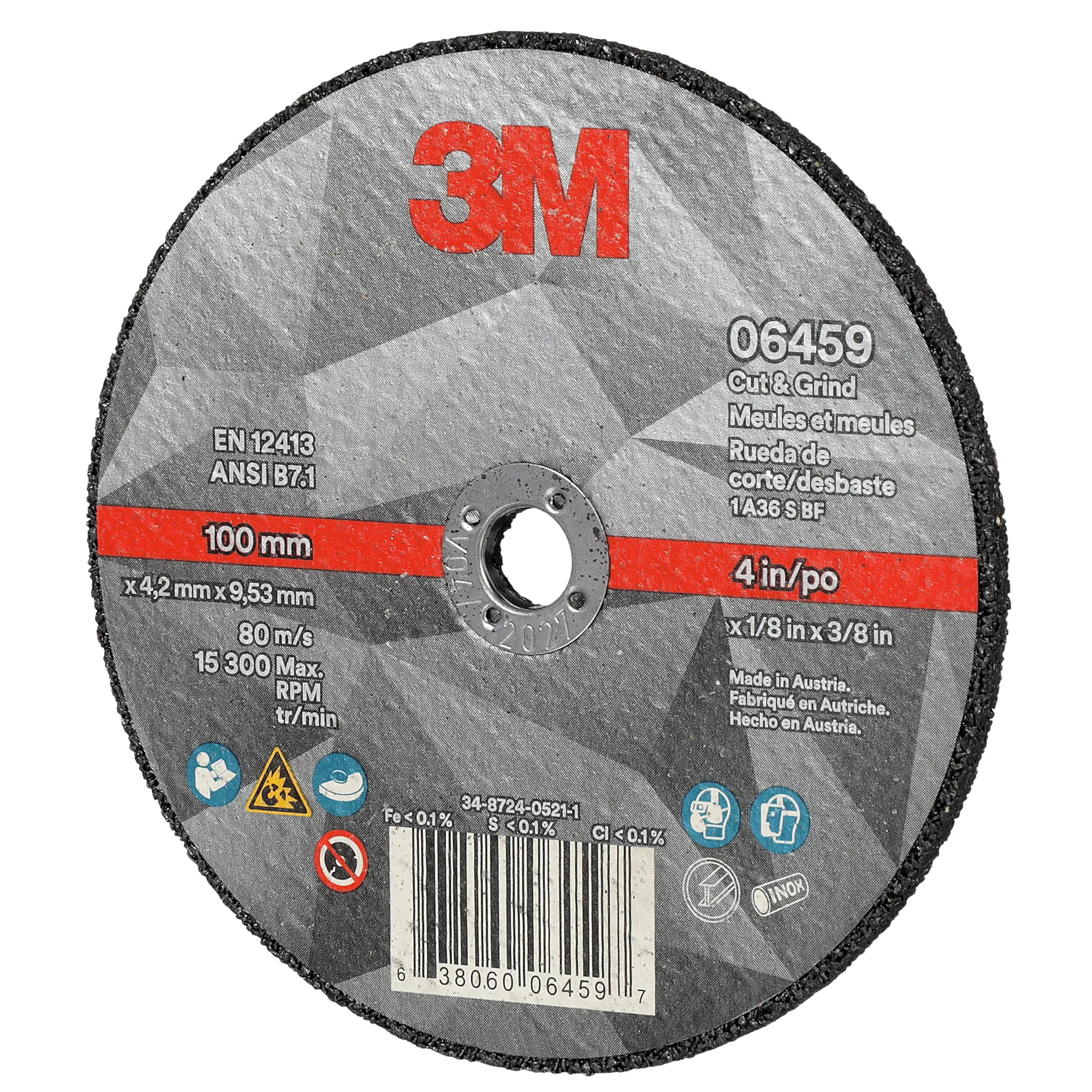 Product Number 06459 | 3M™ Cut & Grind Wheel