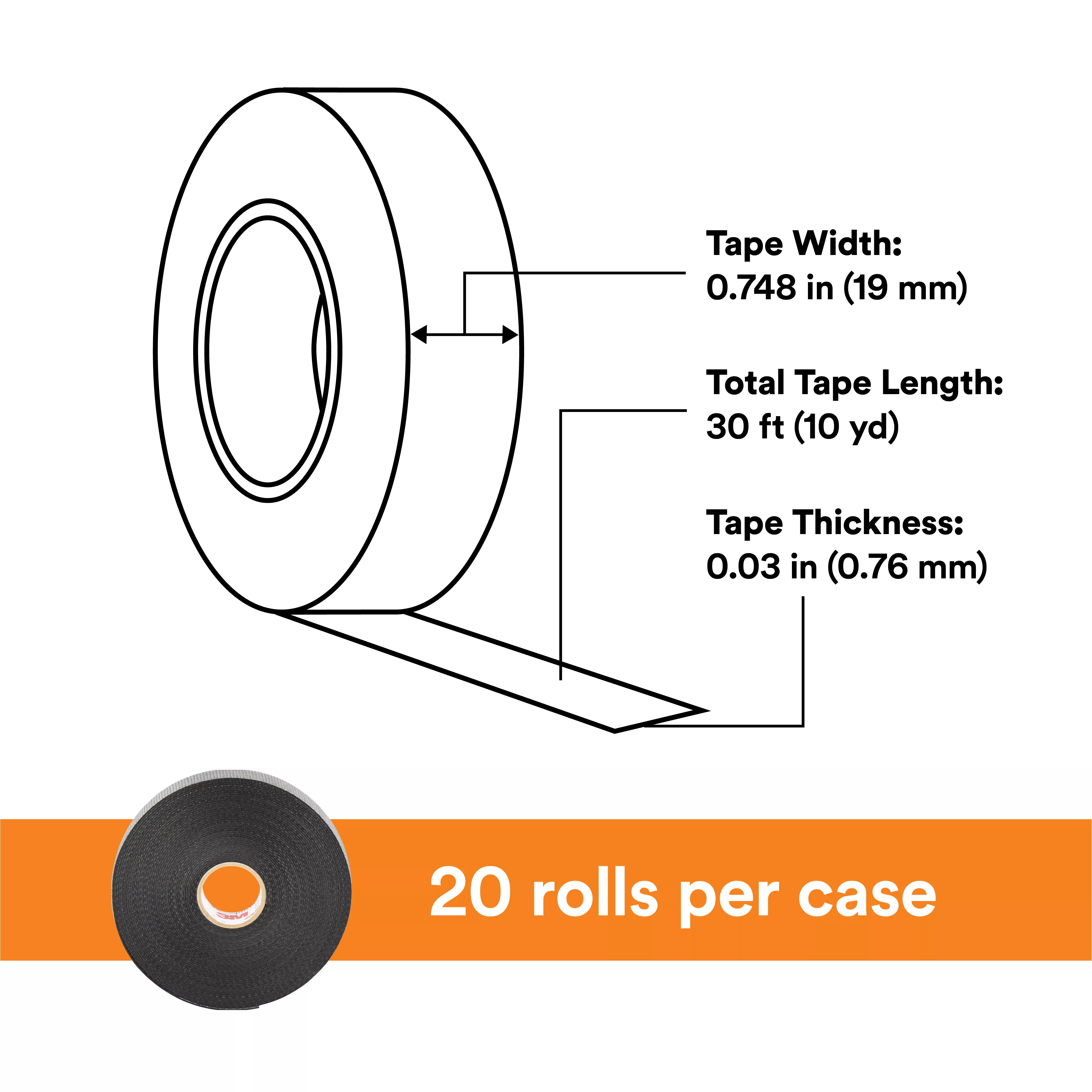 SKU 7000007286 | Scotch® Rubber Splicing Tape 23