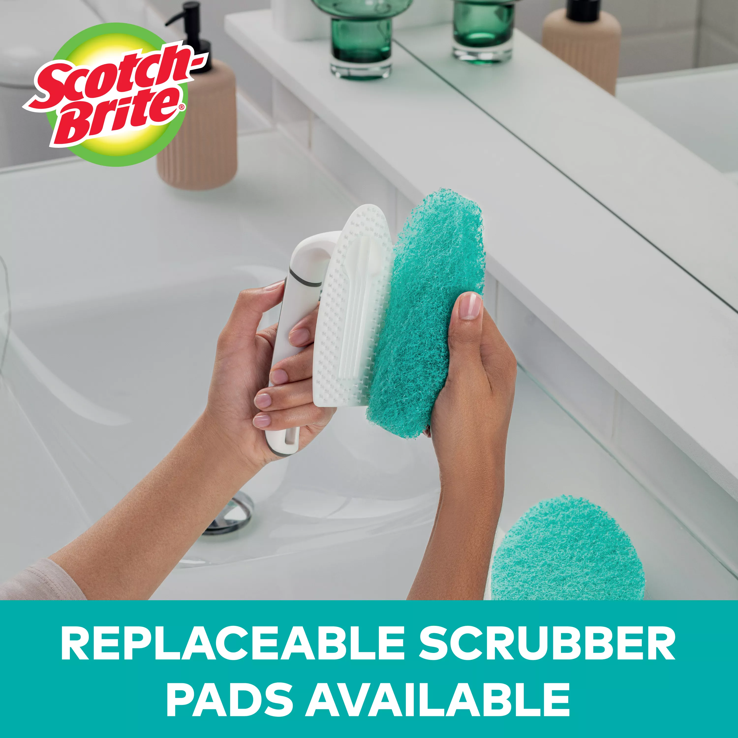 SKU 7100235717 | Scotch-Brite® Non-Scratch Tub & Tile Scrubber 553-T