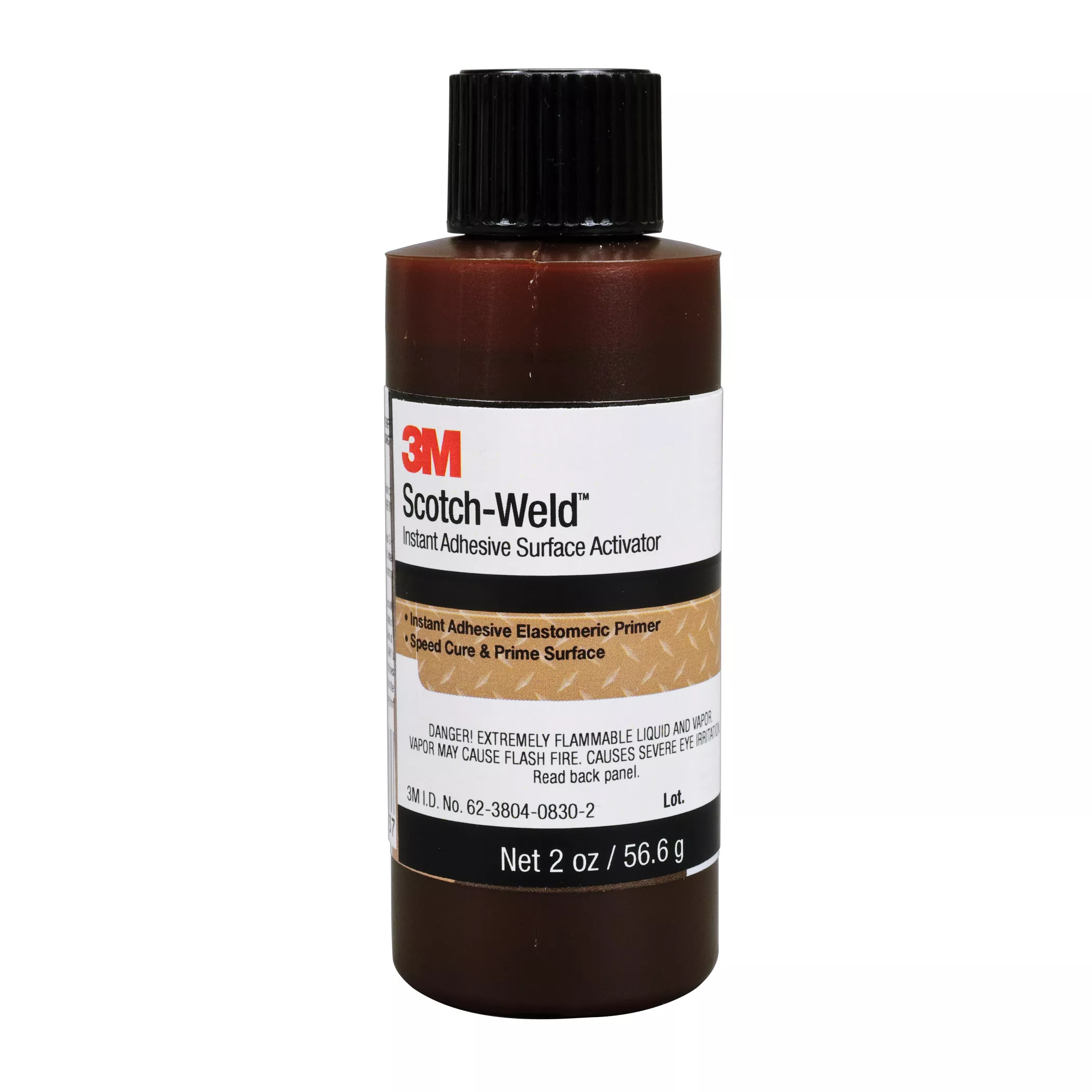 3M™ Scotch-Weld™ Instant Adhesive Surface Activator, Light Amber, 2 fl oz, 6 Bottles/Case