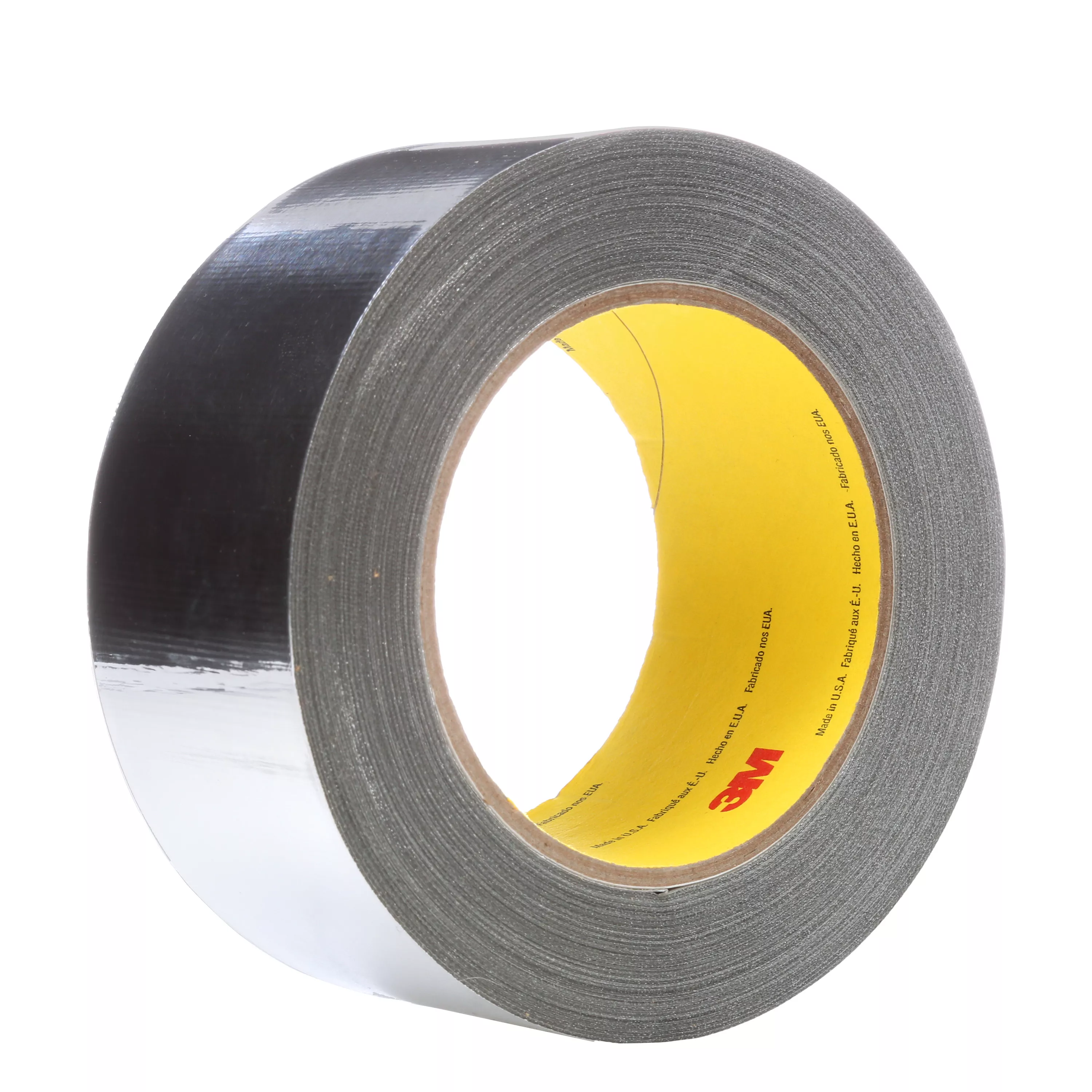 3M™ High Temperature Aluminum Foil Glass Cloth Tape 363, Silver, 1 in x 36 yd, 7.3 mil, 36 Roll/Case