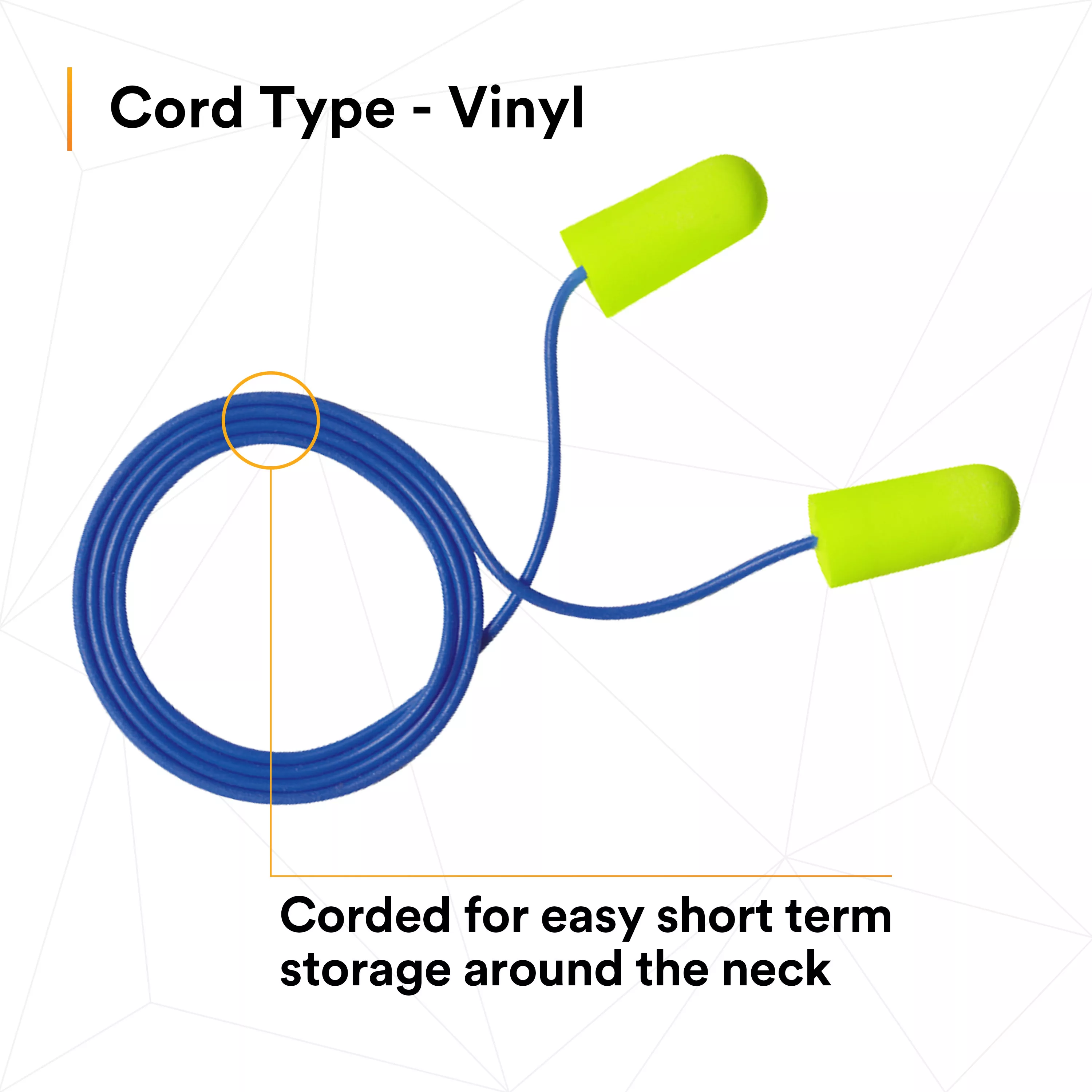 SKU 7100006342 | 3M™ E-A-Rsoft™ Yellow Neons™ Earplugs 311-1251