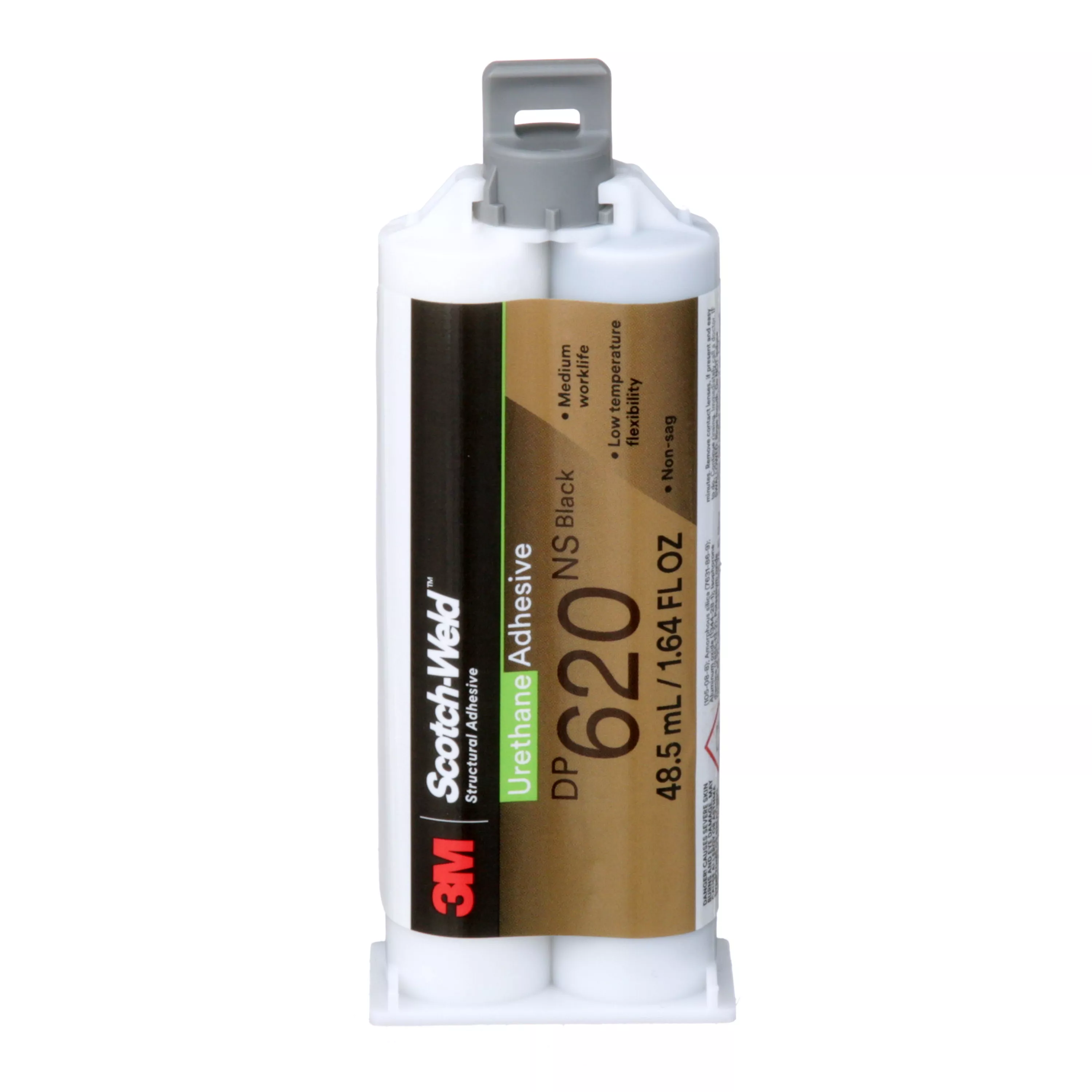 3M™ Scotch-Weld™ Urethane Adhesive DP620NS, Black, 48.5 mL Duo-Pak,
12/Case