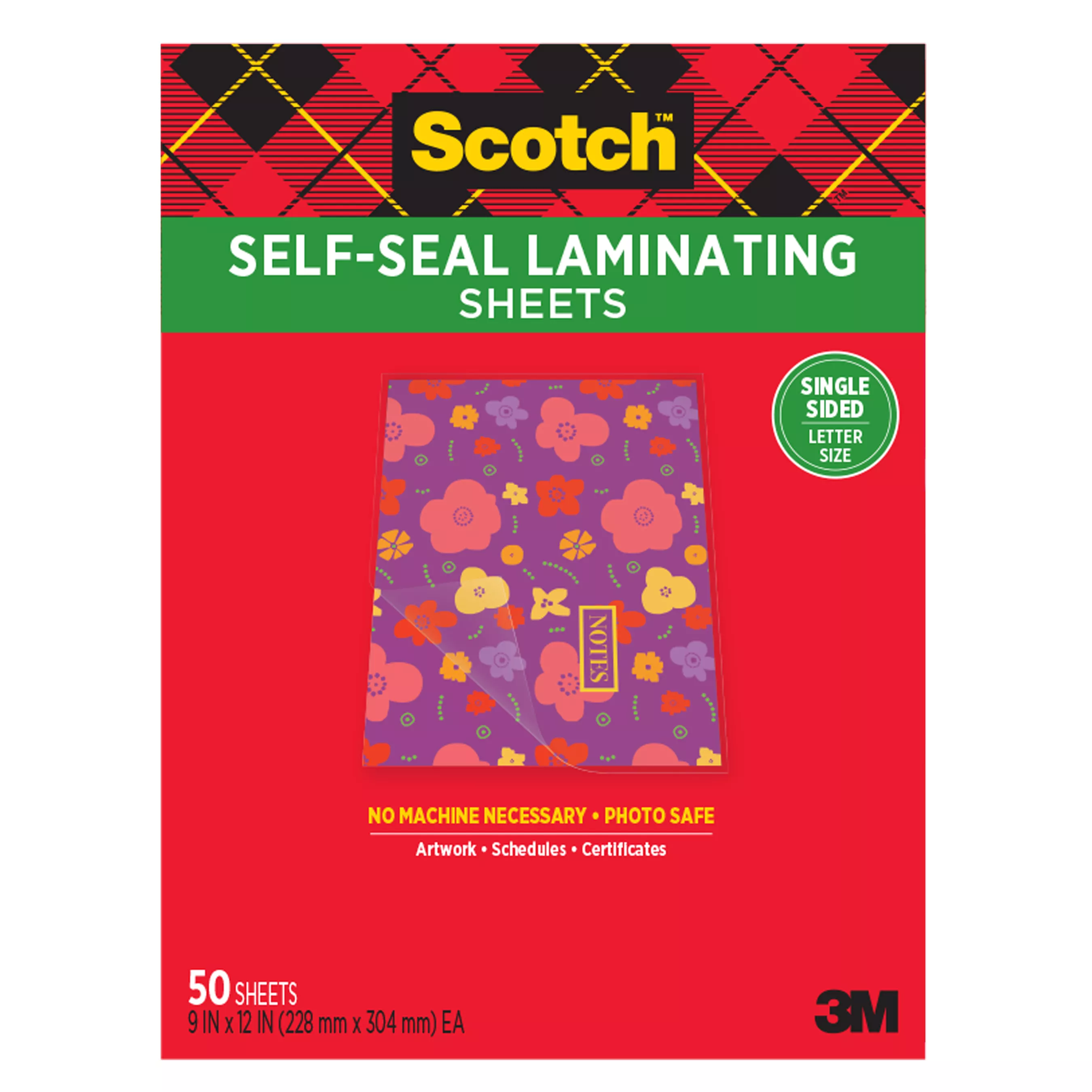 SKU 7100292354 | Scotch® Laminating Sheets LS854SS-50
