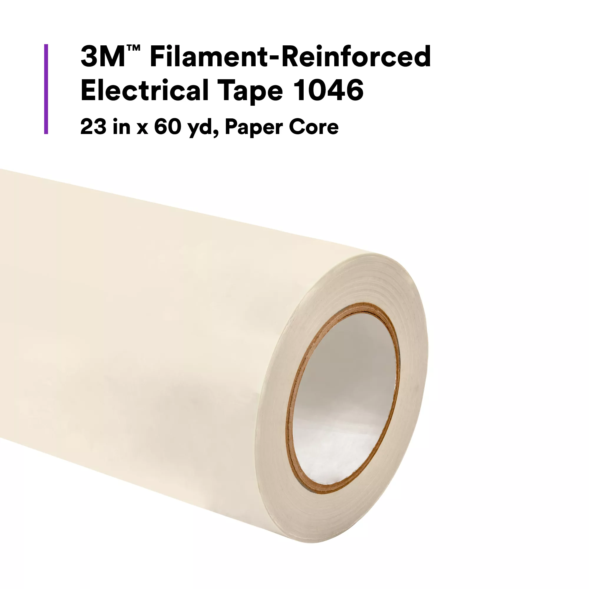 SKU 7100002893 | 3M™ Filament-Reinforced Electrical Tape 1046