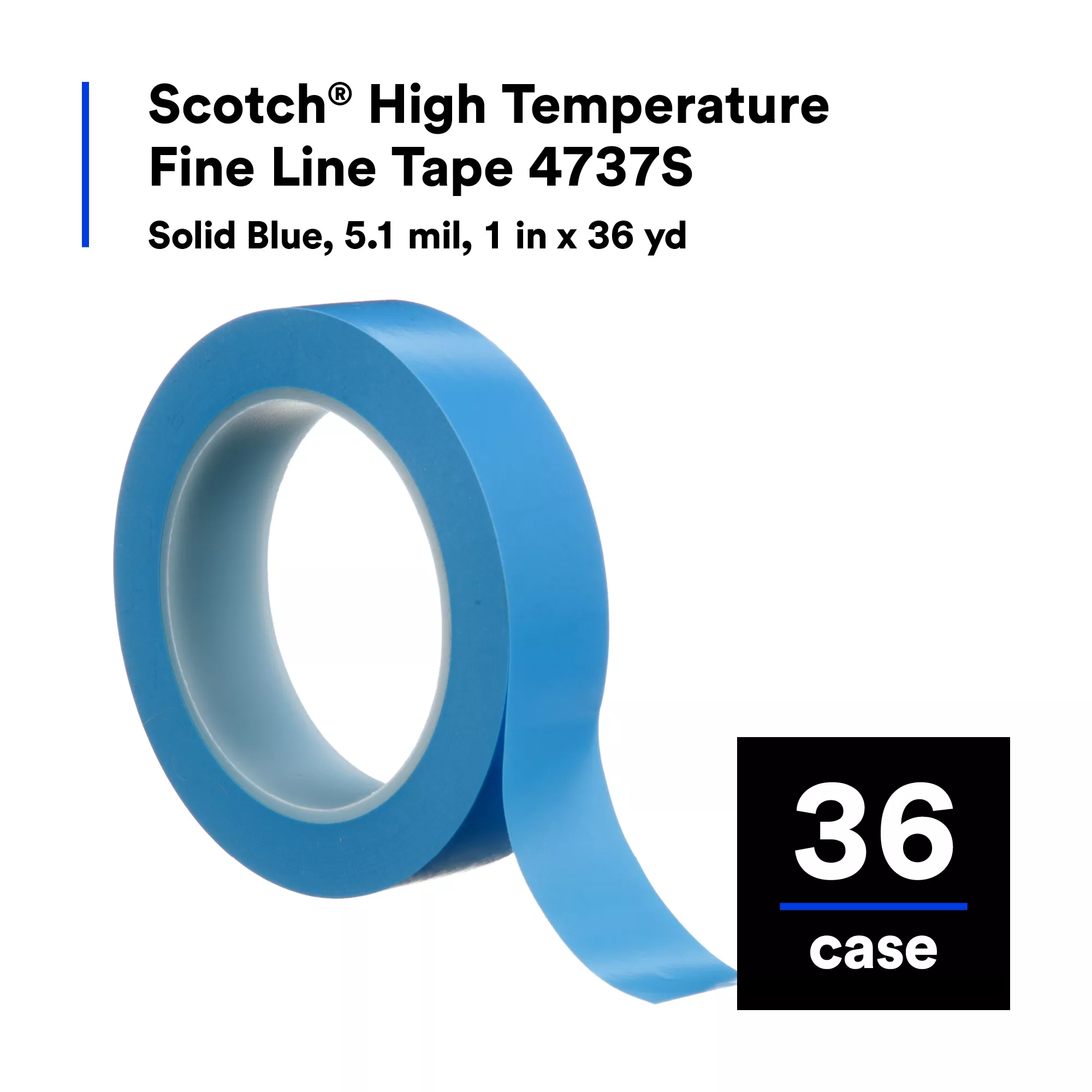 SKU 7000123578 | Scotch® High Temperature Fine Line Tape 4737S