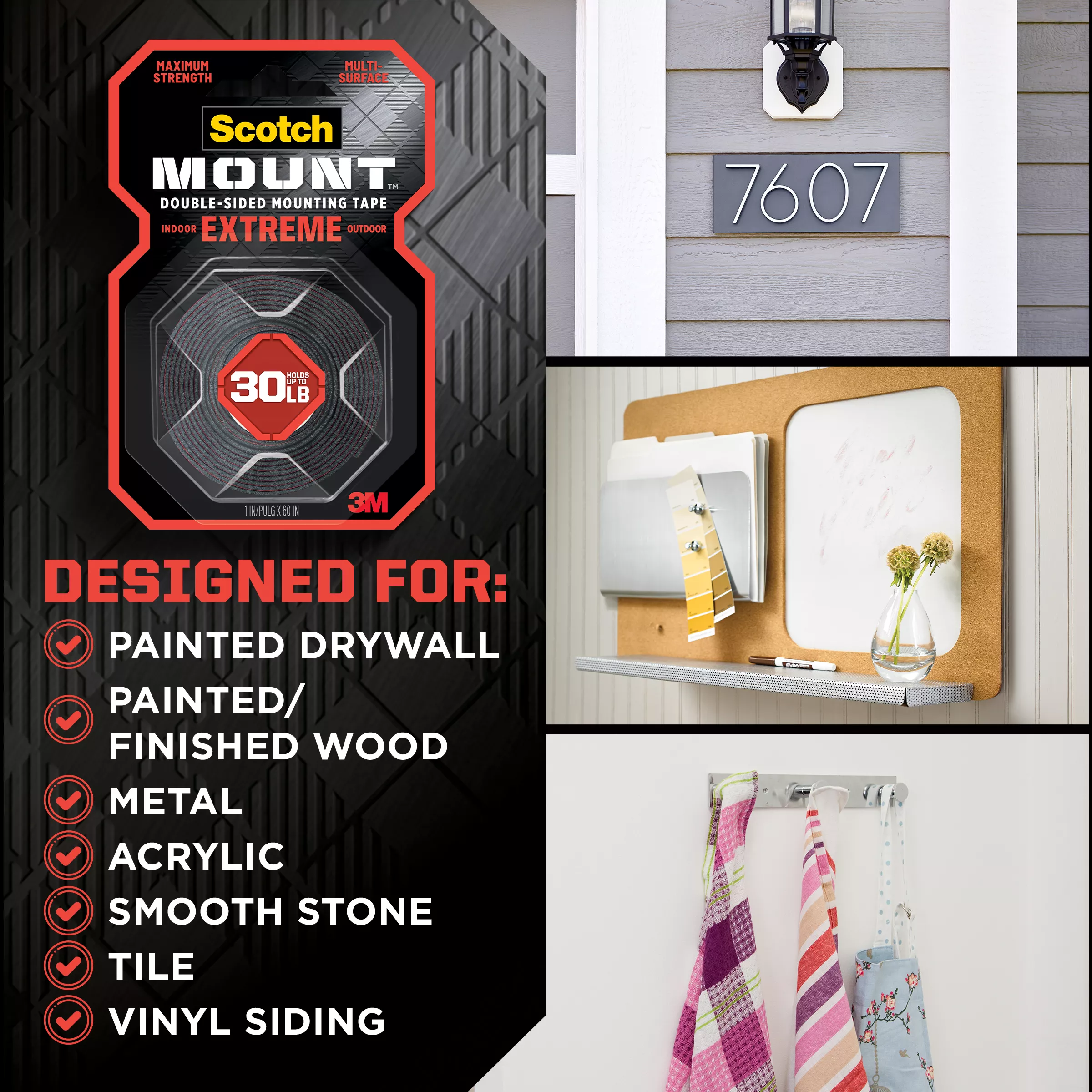 SKU 7100205646 | Scotch-Mount™ Extreme Double-Sided Mounting Tape 414H-DC