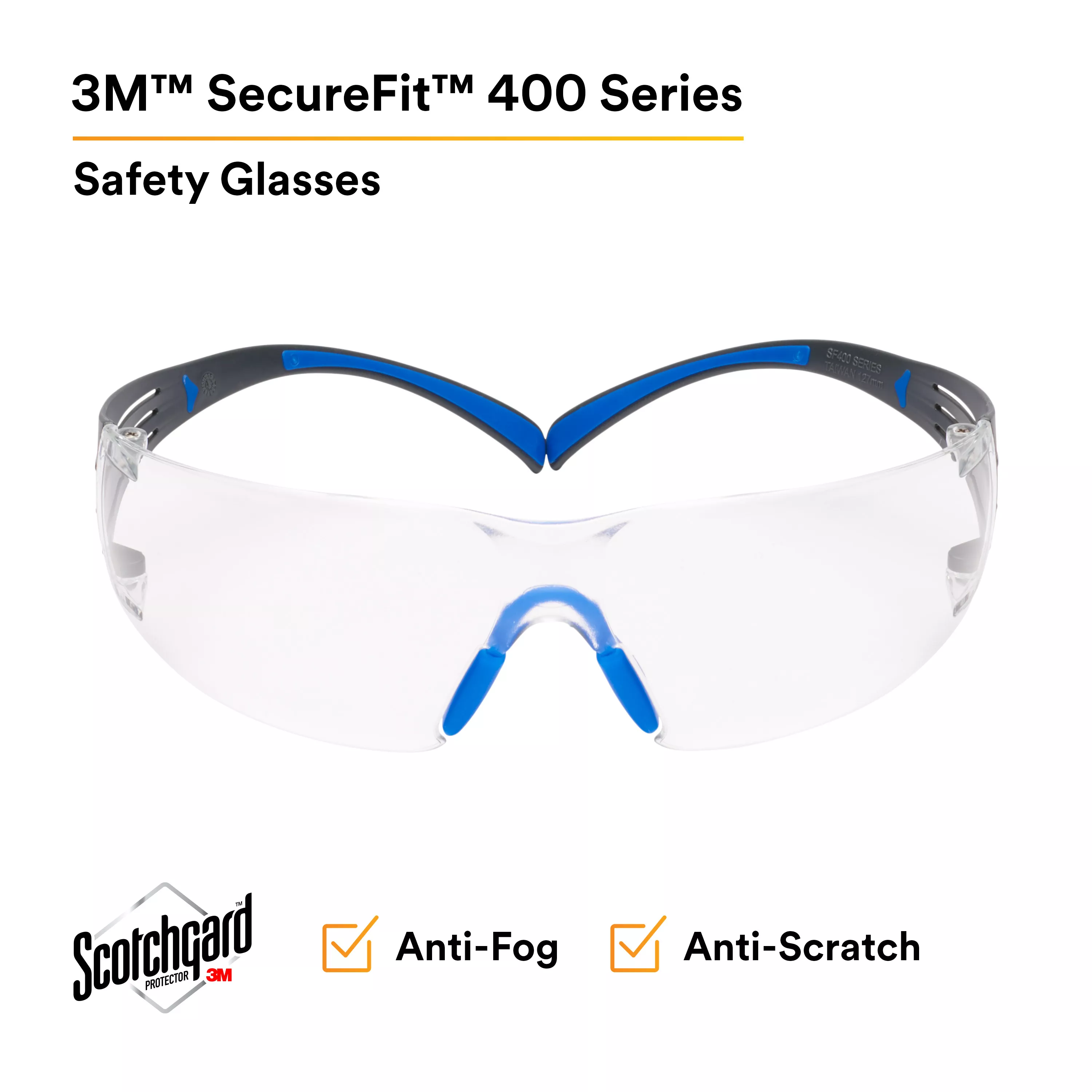 UPC 50051131277286 | 3M™ SecureFit™ Safety Glasses SF401SGAF-BLU