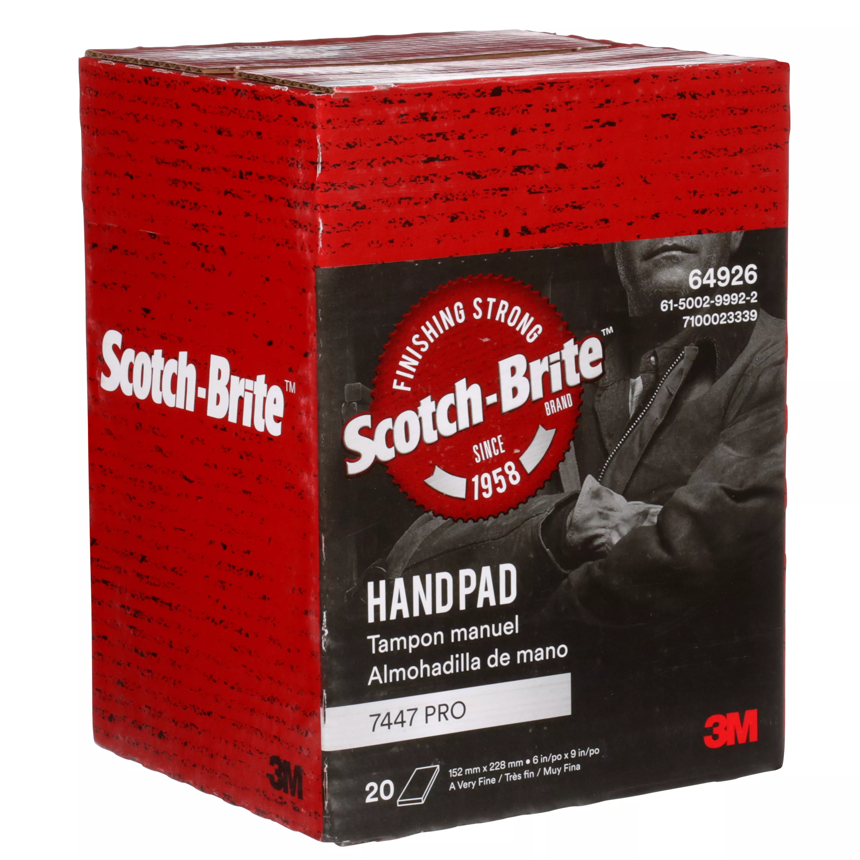 SKU 7100023339 | Scotch-Brite™ Hand Pad 7447 Pro