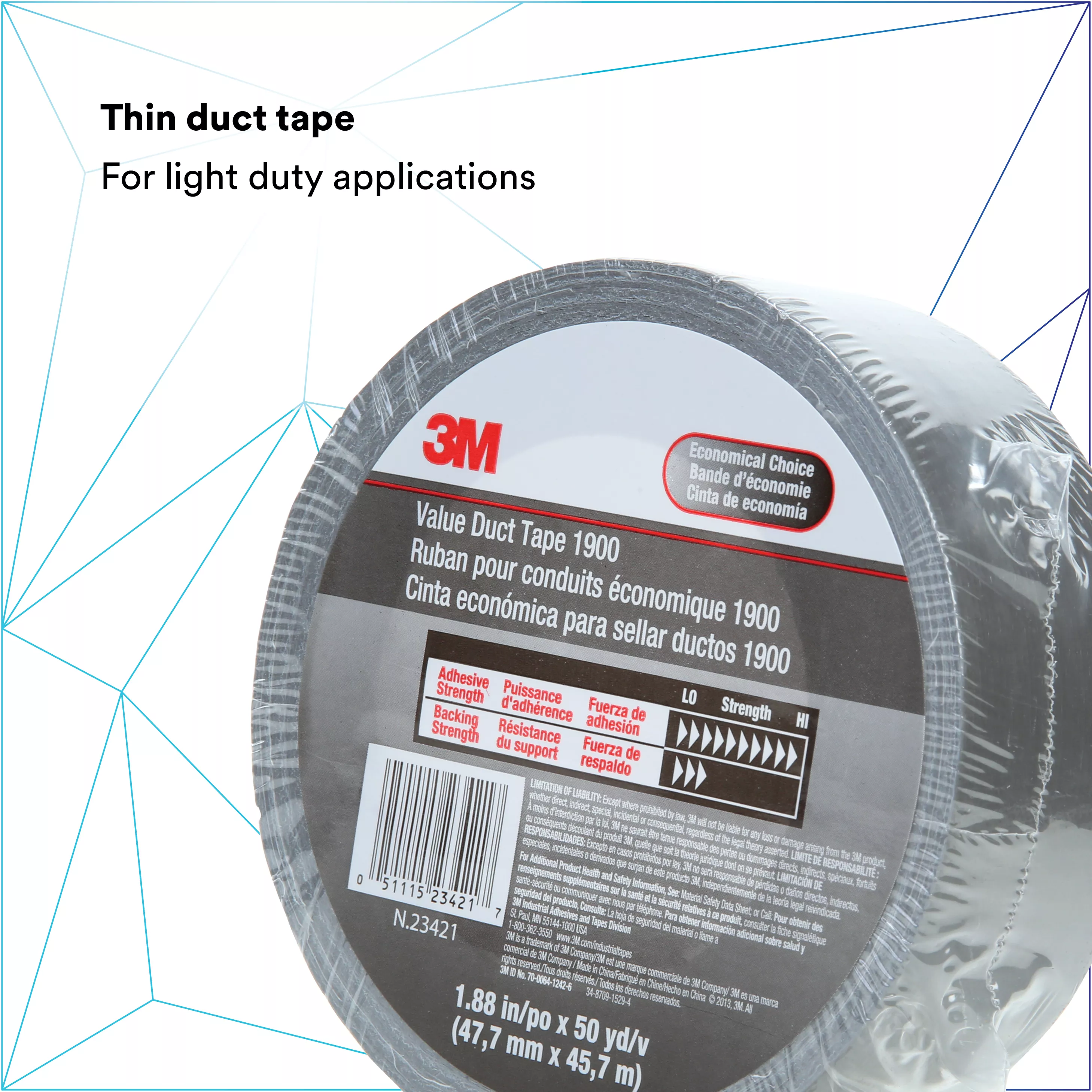 SKU 7000049202 | 3M™ Value Duct Tape 1900