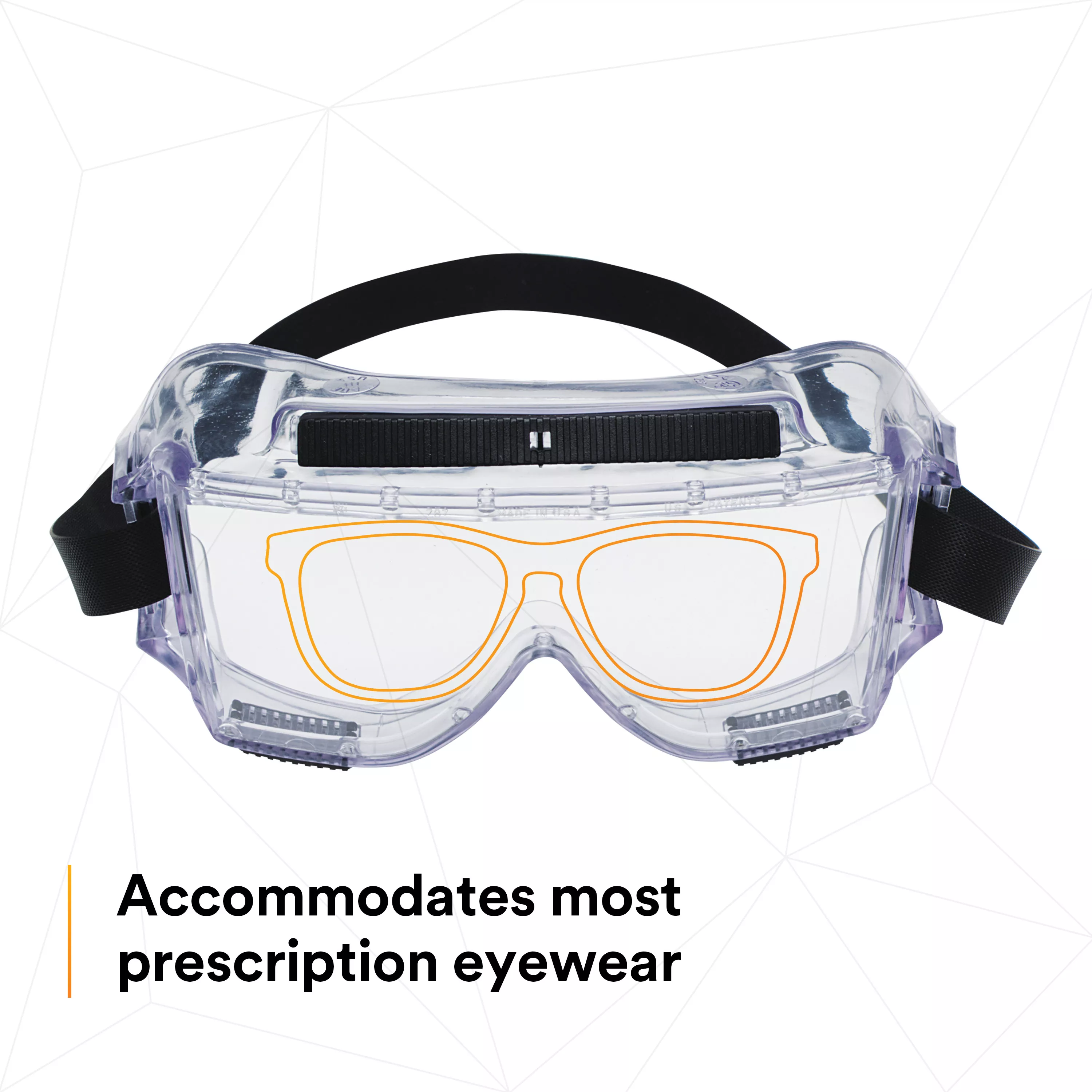 SKU 7000127565 | 3M™ Centurion™ Splash Safety Goggles 454