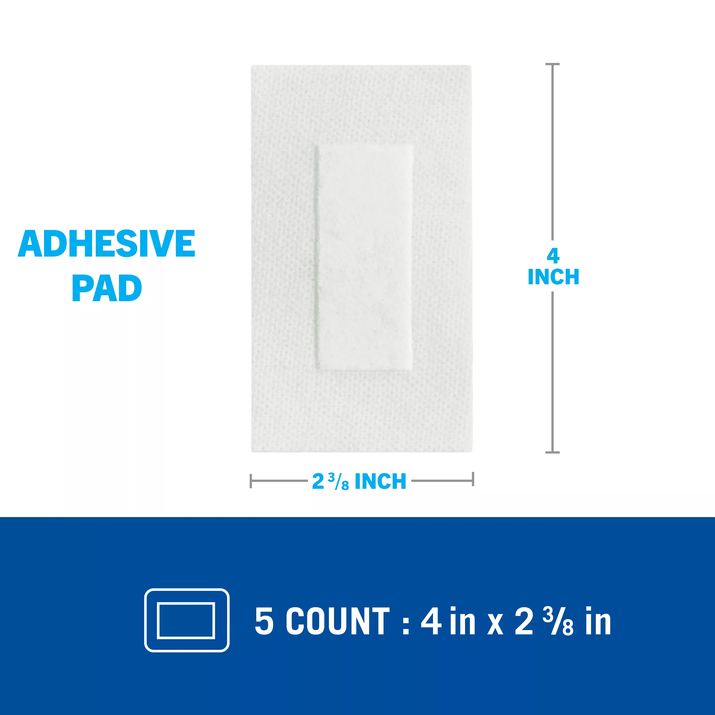 SKU 7100223125 | Nexcare™ All-in-One Adhesive Pad H3564