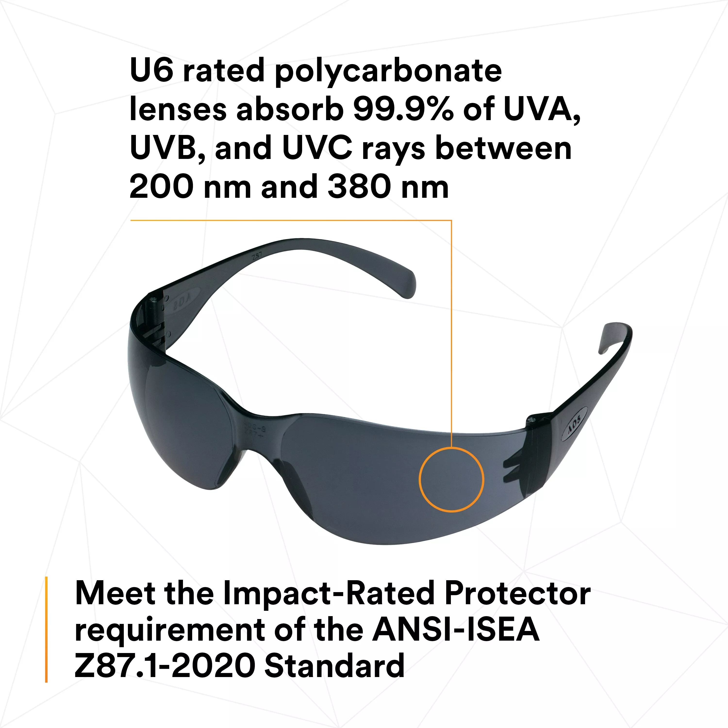 SKU 7010386340 | 3M™ Virtua™ Protective Eyewear 11330-00000-20 Gray Anti-Fog Lens