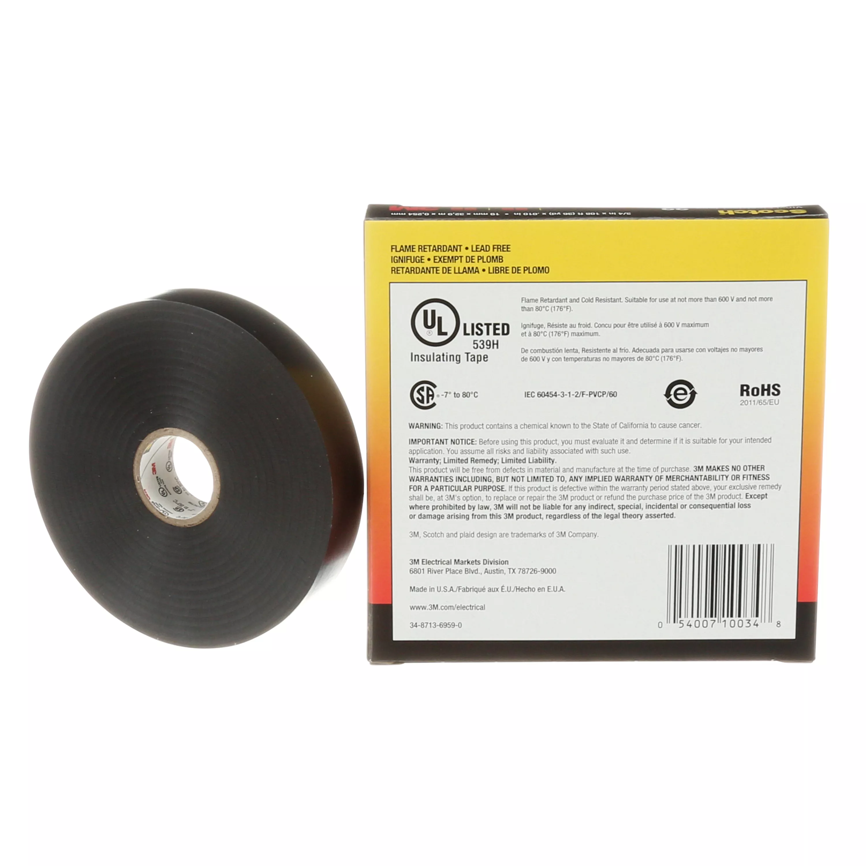 SKU 7000031344 | Scotch® Vinyl Electrical Tape 22