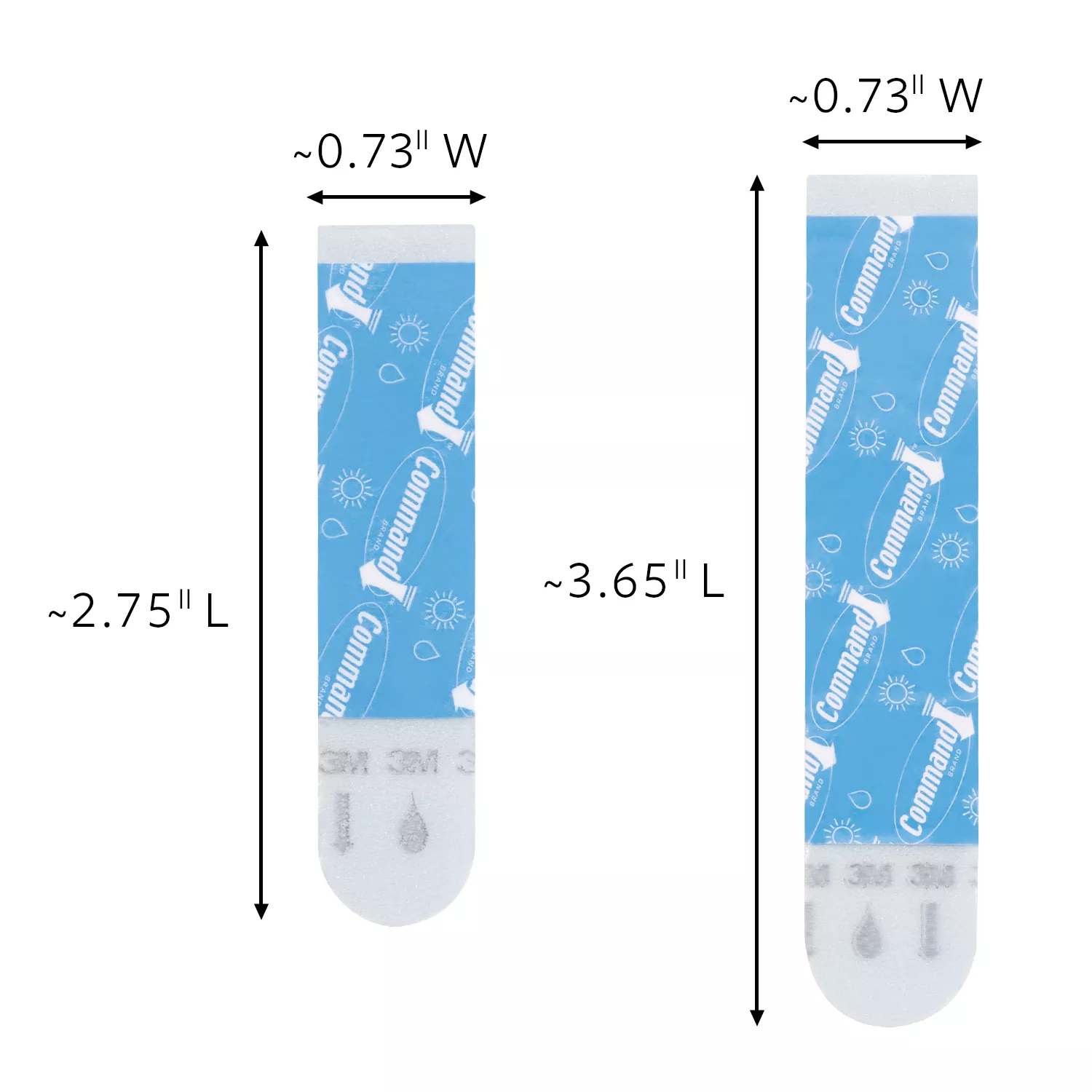 SKU 7000144764 | Command™ Water-Resistant Refill Strips-Assorted BATH22-ES