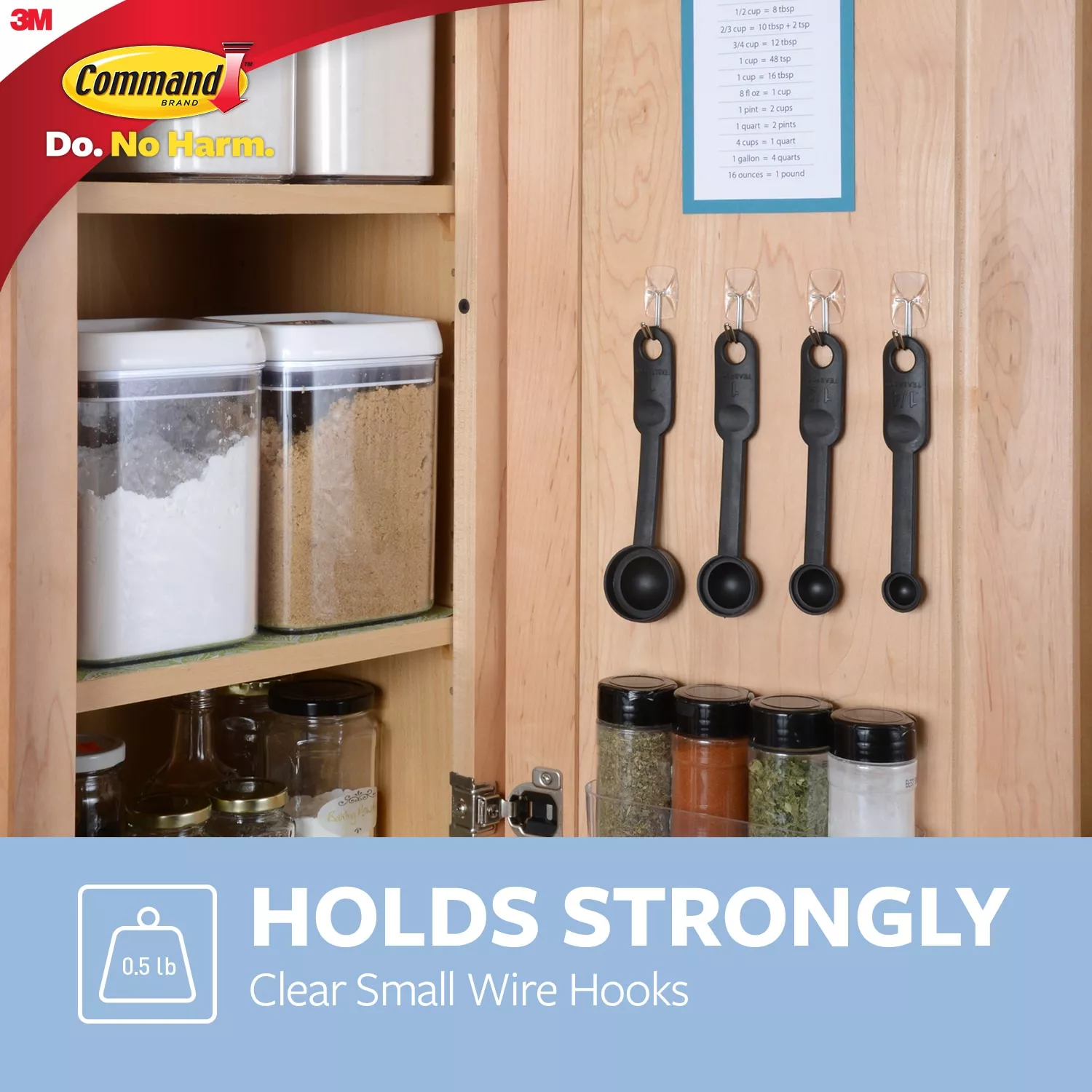 Product Number 17067 | Command™ Small Clear Wire Hooks with Clear Strips 17067CLR-ES