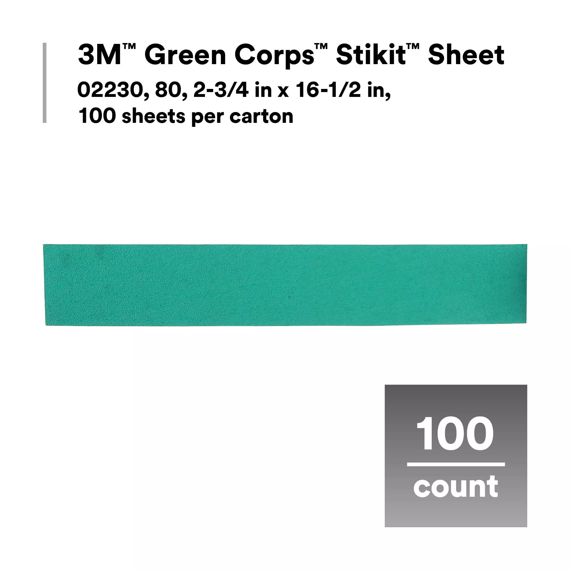 Product Number 246U | 3M™ Green Corps™ Stikit™ Production™ Sheet