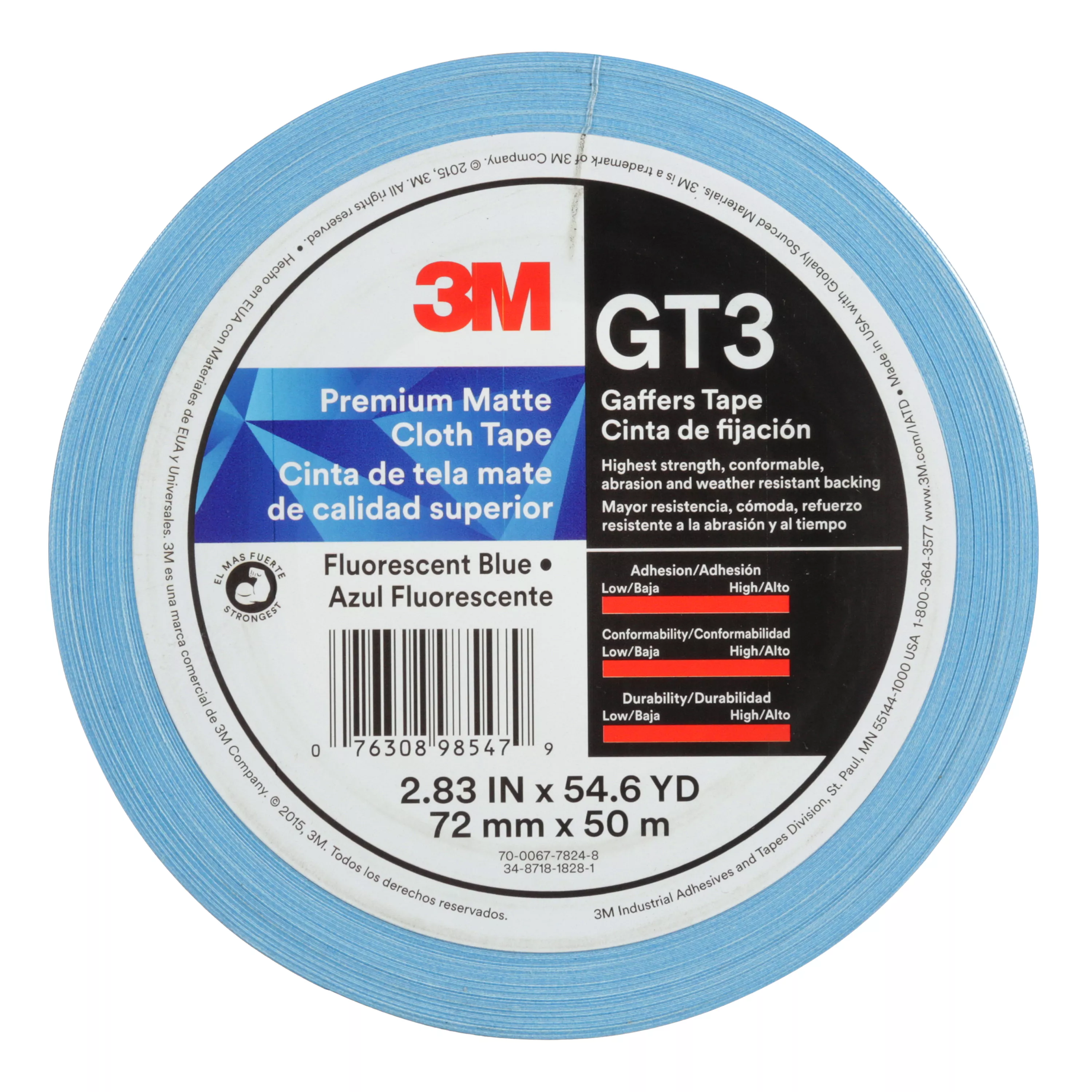 SKU 7010375529 | 3M™ Premium Matte Cloth (Gaffers) Tape GT3