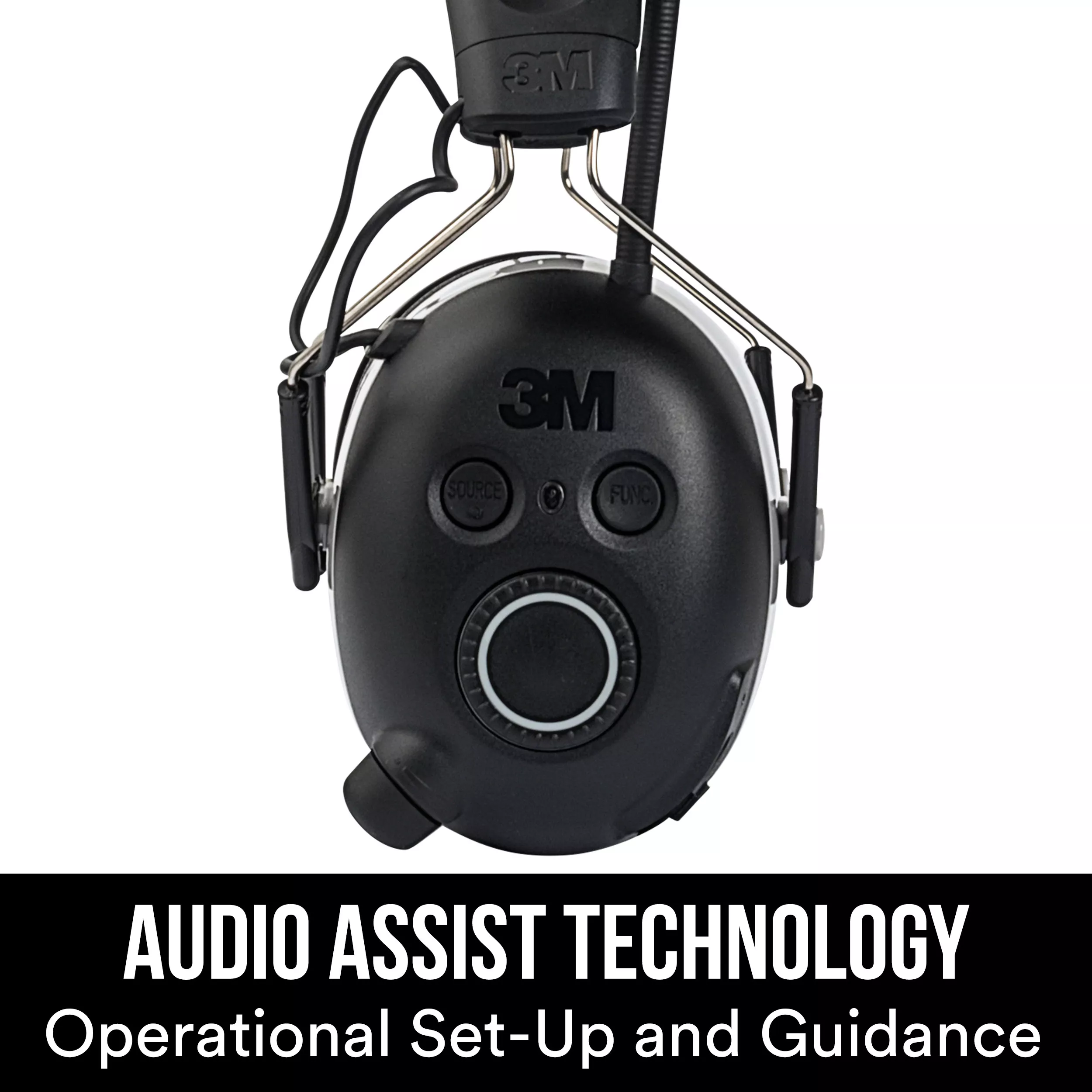 SKU 7100148799 | 3M™ WorkTunes™ Connect + AM/FM Hearing Protector with Bluetooth® Technology