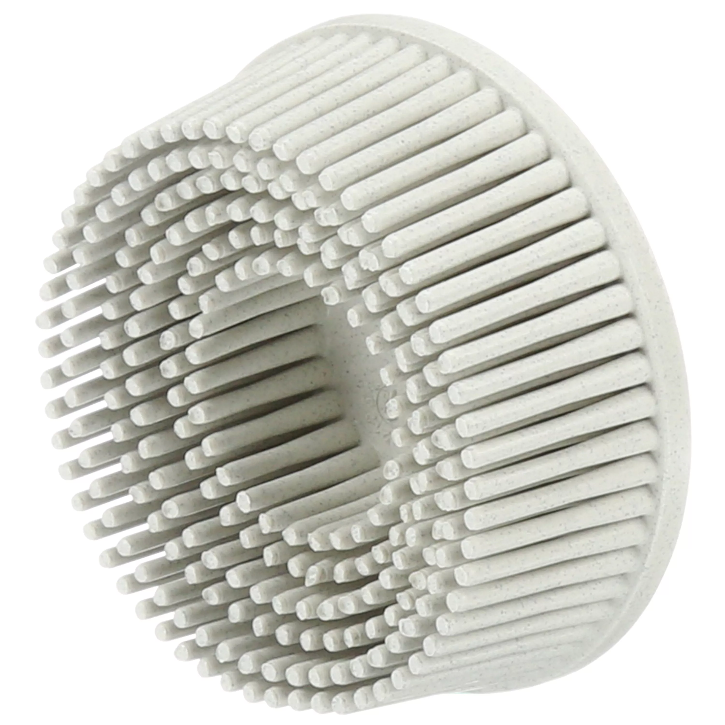 Scotch-Brite™ Roloc™ Bristle Disc, RD-ZB, 120, TR, White, 2 in x 5/8 in,
Tapered, 10/Carton, 40 ea/Case