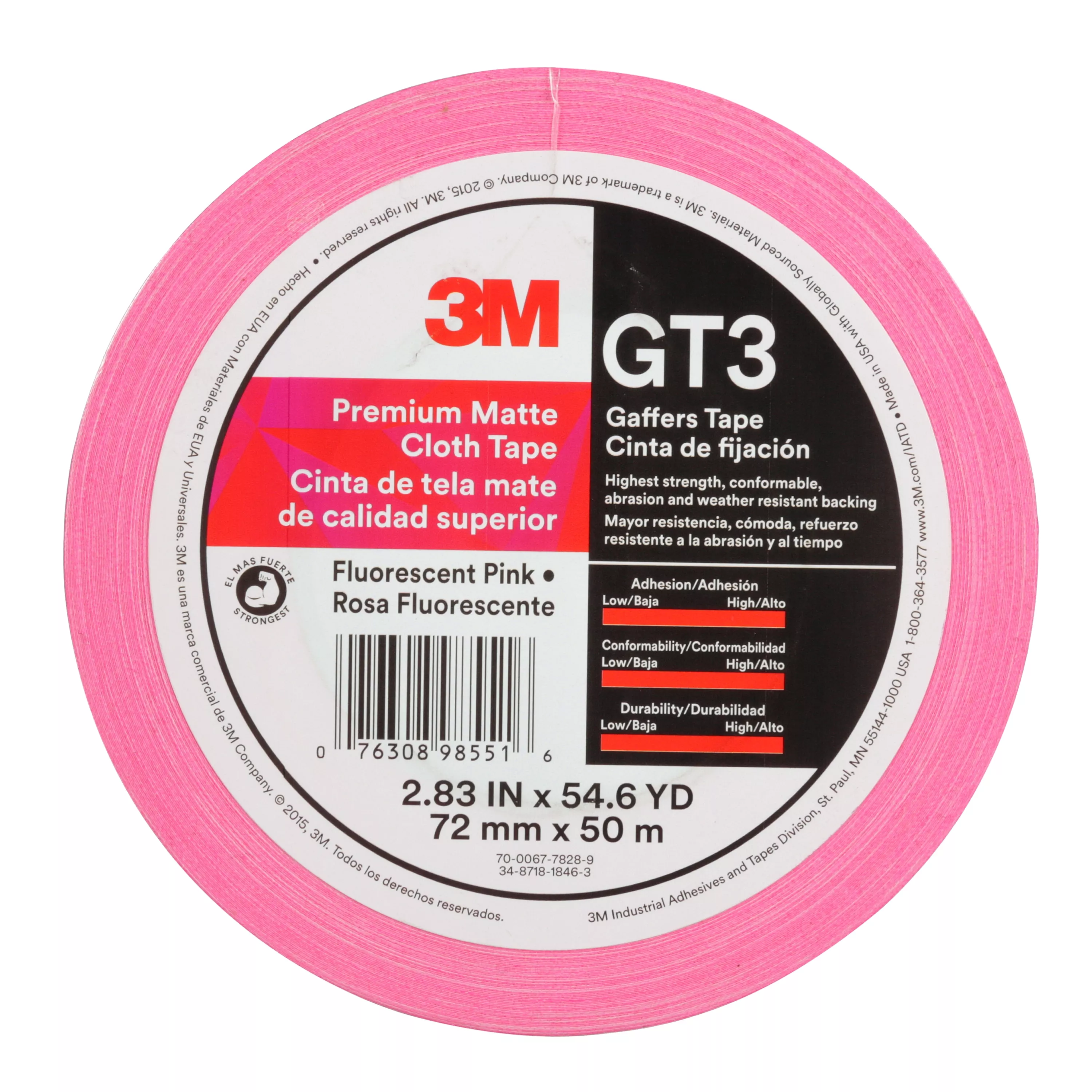 SKU 7010336142 | 3M™ Premium Matte Cloth (Gaffers) Tape GT3