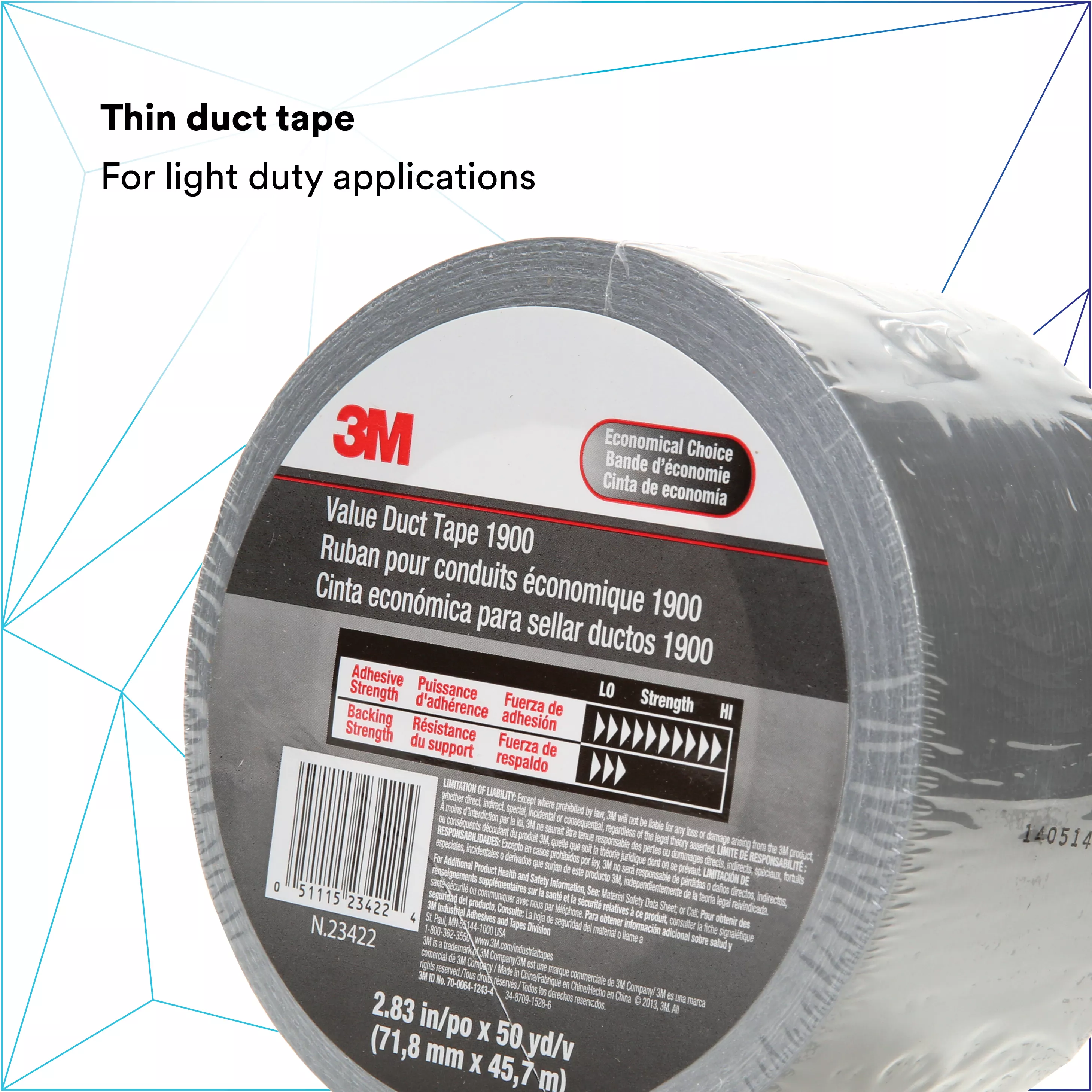 SKU 7000124256 | 3M™ Value Duct Tape 1900