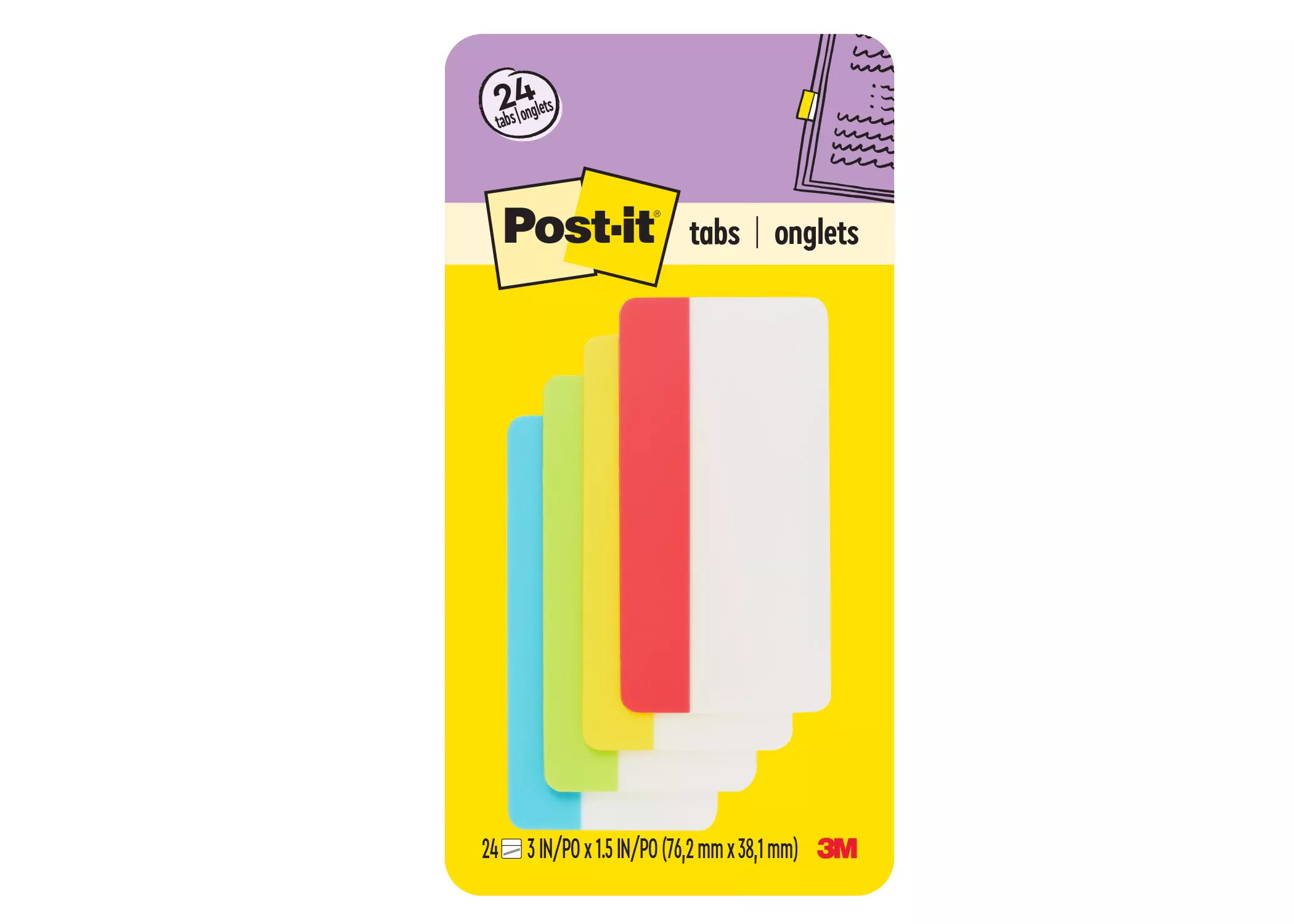 SKU 7010331966 | Post-it® Filing Tabs 686-ALYR3IN