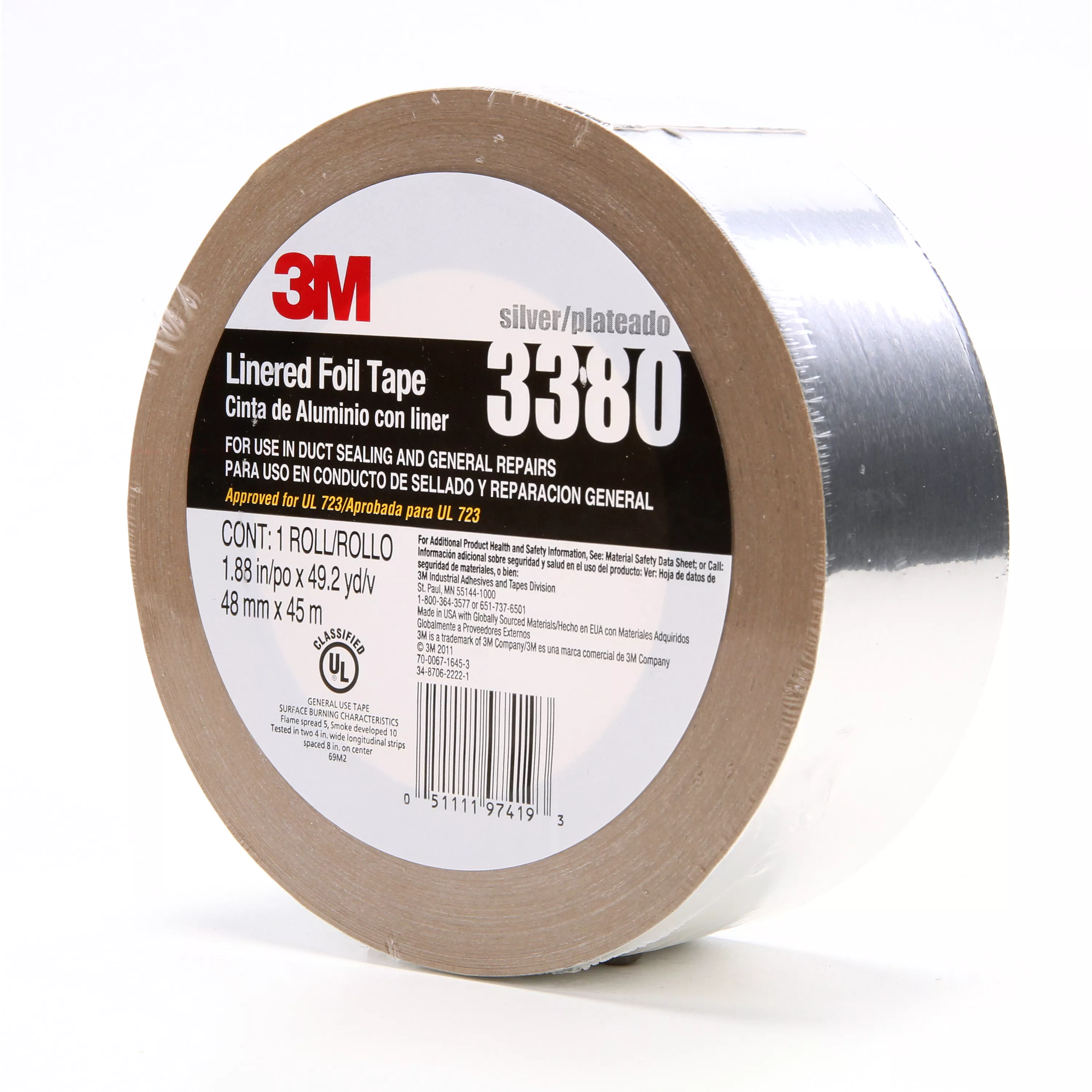 Product Number 3380 | 3M™ Aluminum Foil Tape 3380