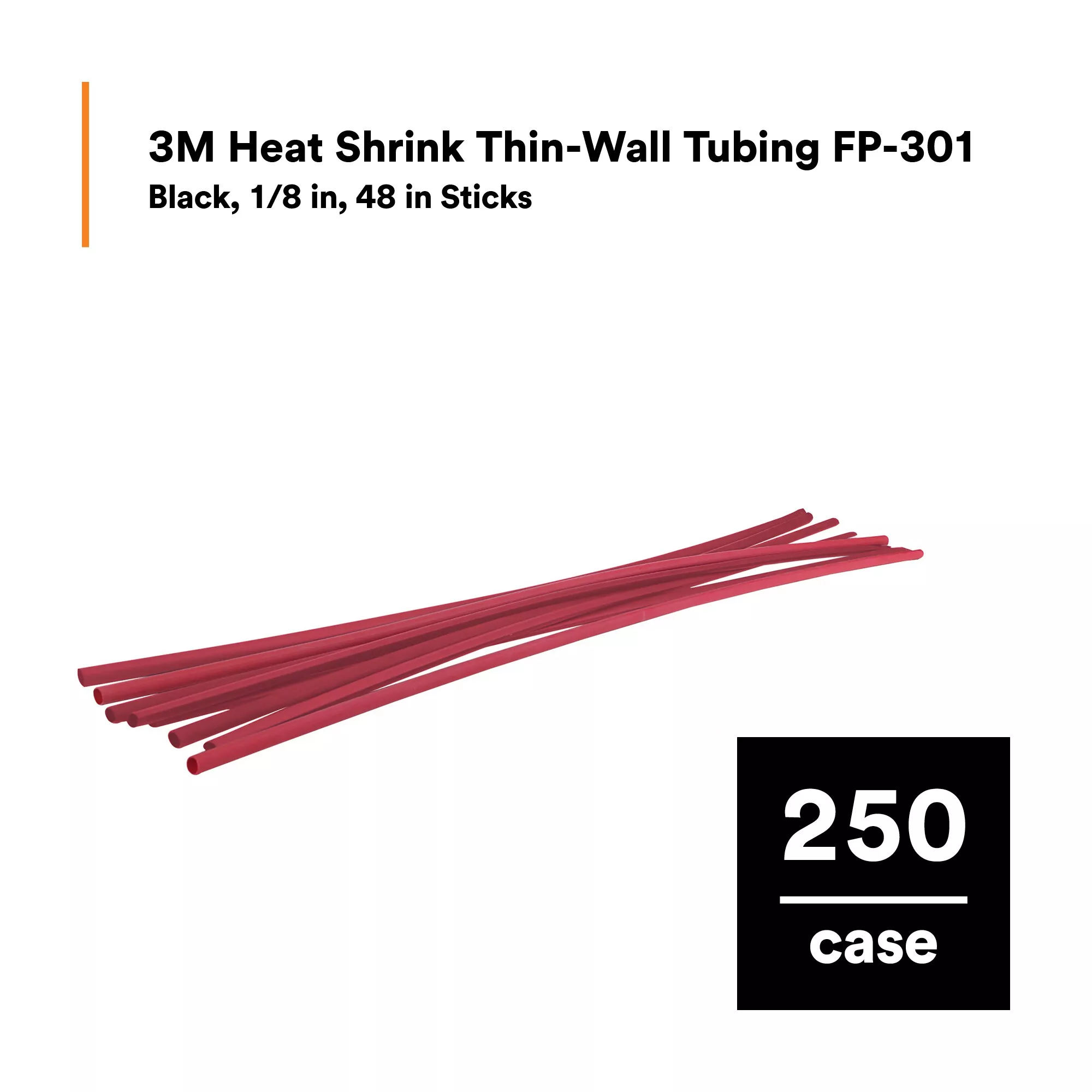 SKU 7010400811 | 3M™ Heat Shrink Thin-Wall Tubing FP-301-1/8-48